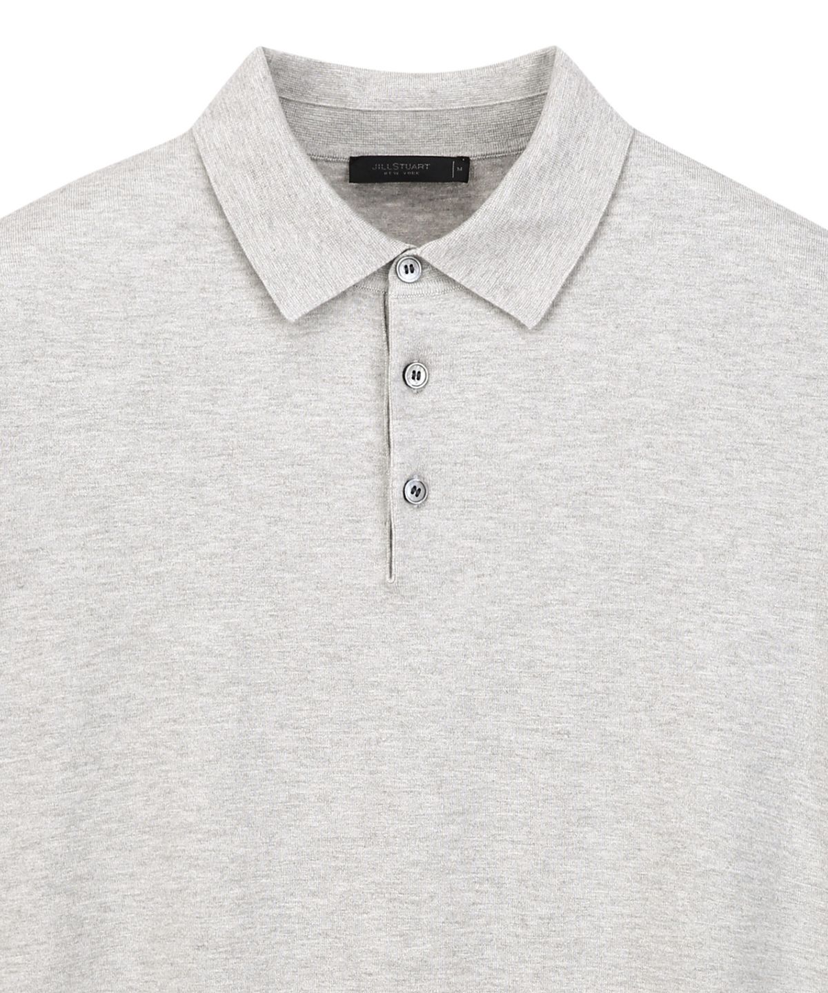 질스튜어트뉴욕 맨(JILLSTUART NEWYORK MEN) 실키 카라 니트 - 그레이 (JNSW6B303G2)