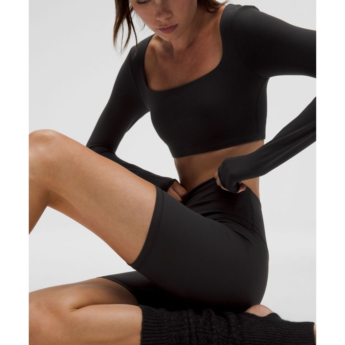 룰루레몬(LULULEMON) Align™ 하이라이즈 쇼츠 8inch  BLK
