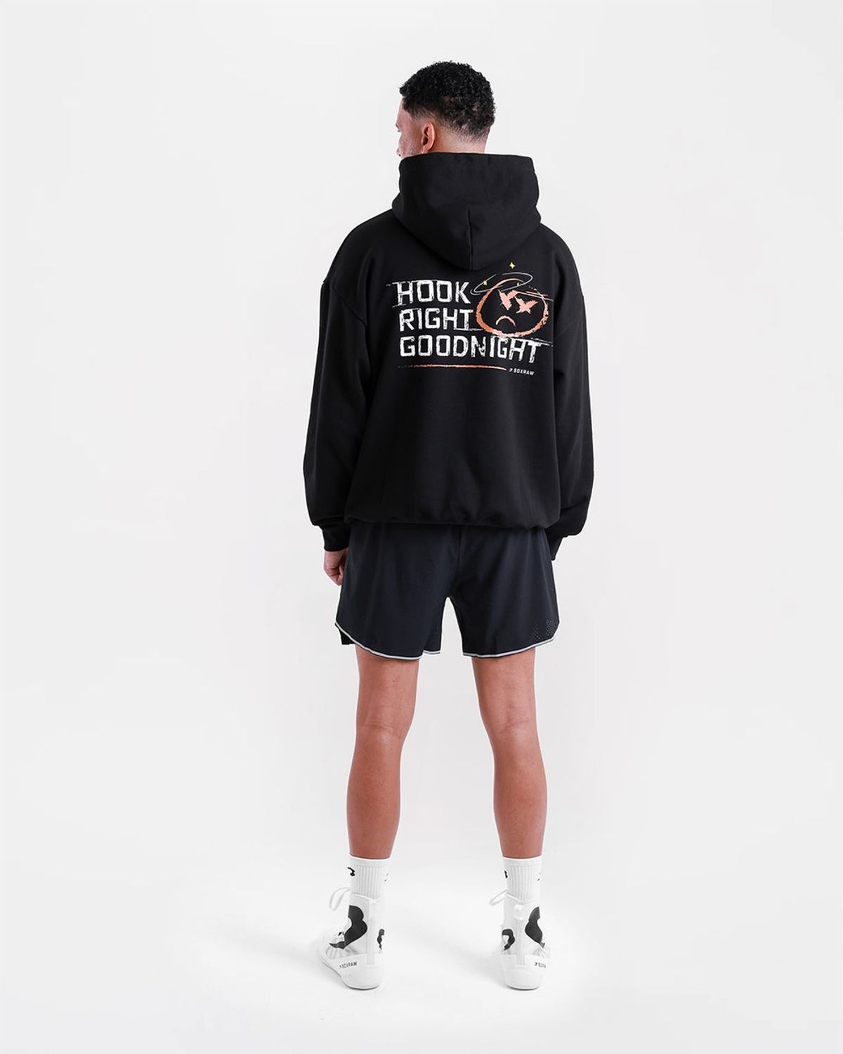 복스로(BOXRAW) Hook Right Goodnight 오버사이즈 후디 - 남성 M BXRW-U-HRGOH