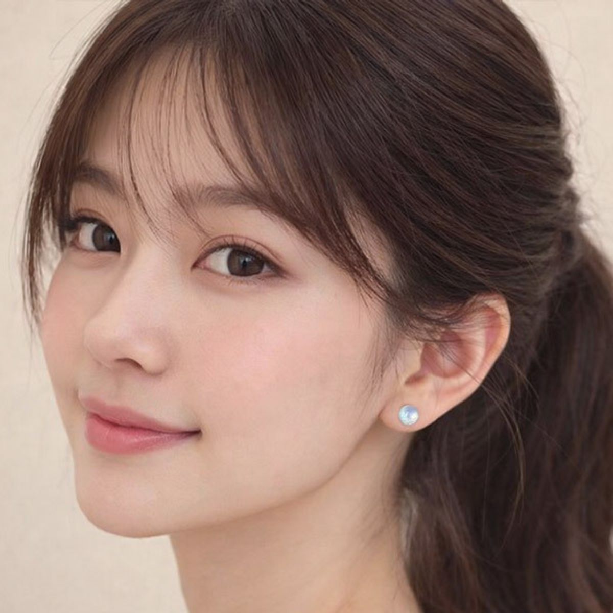 메종드쉬(MAISON DE SHE) 여성 귀걸이 청순 블루 아쿠아마린 피어싱 BCE004