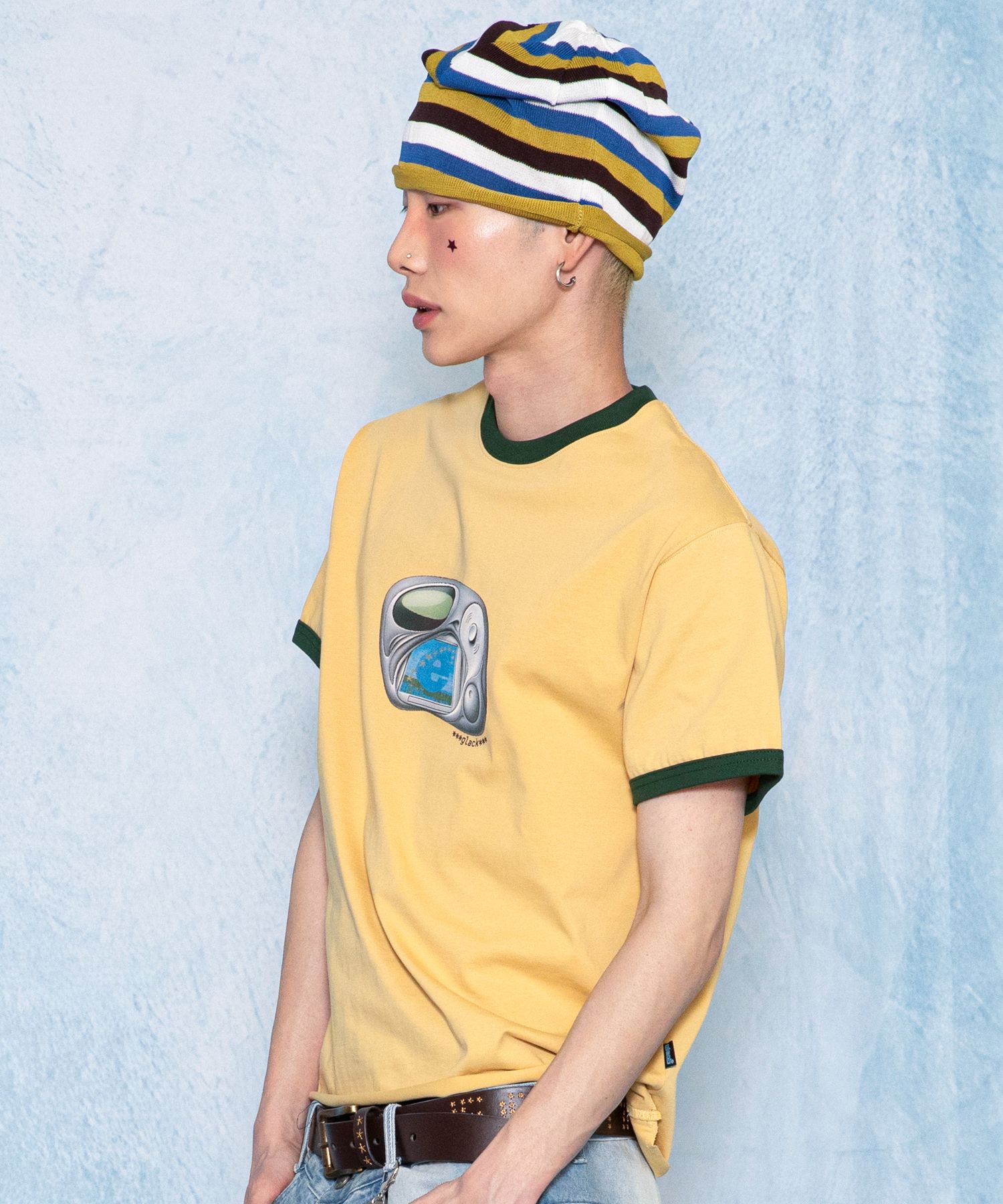 MUSINSA公式 | GLACK GT165 Y2KプレイヤーローカットリンガーTシャツ