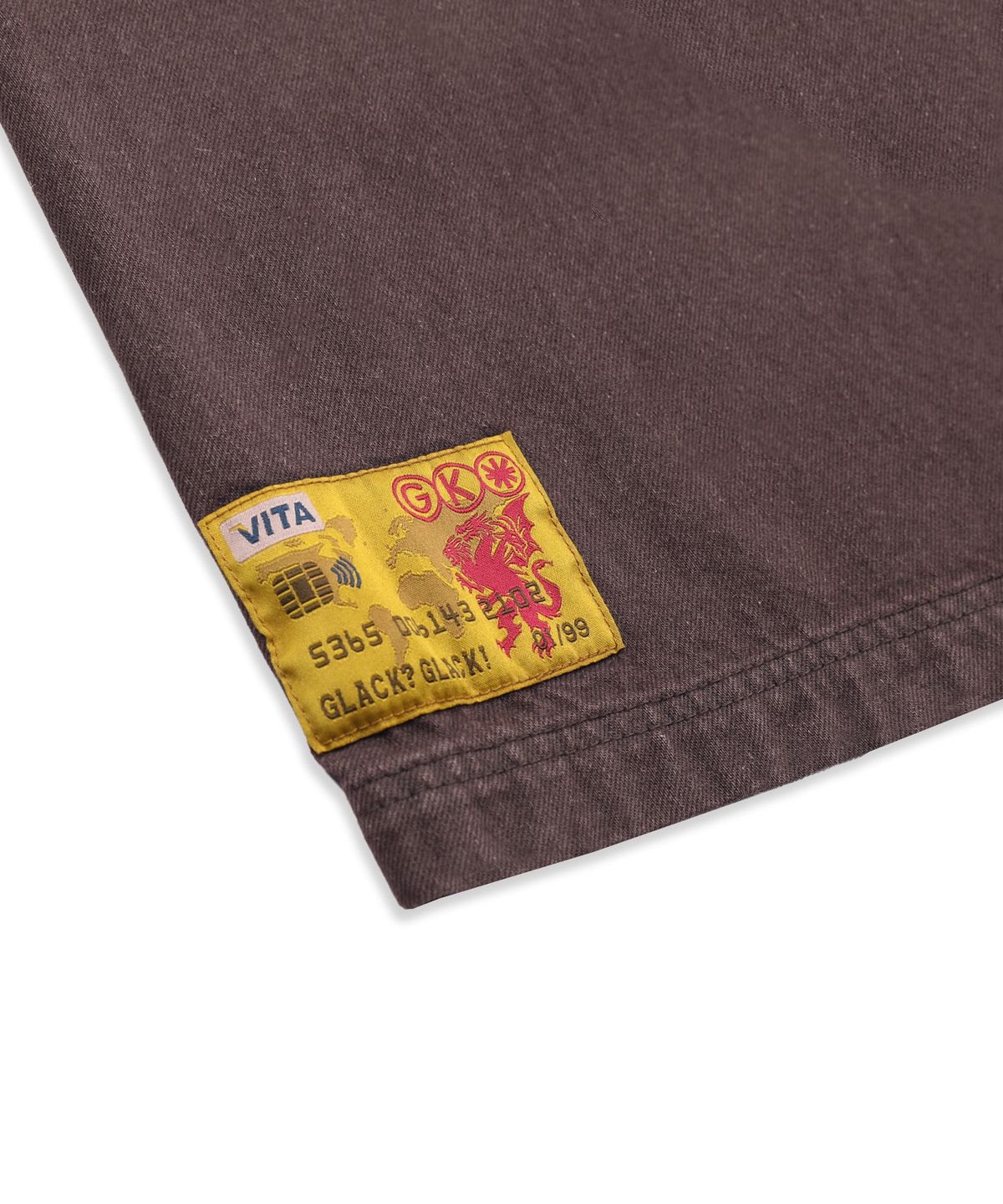 글랙(GLACK) GHP037 308 리디렉션 워시드 데님 팬츠 (BROWN)