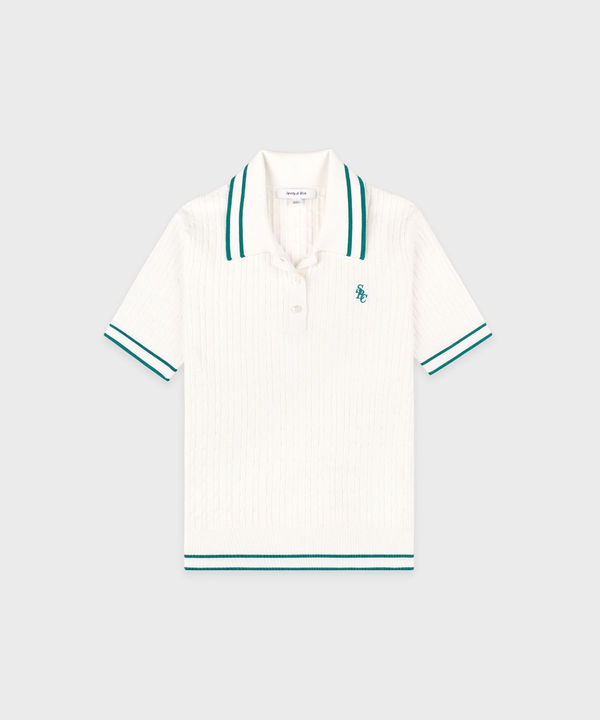 스포티앤리치(SPORTY&RICH) SRC 미니 케이블 폴로 R255AW2004