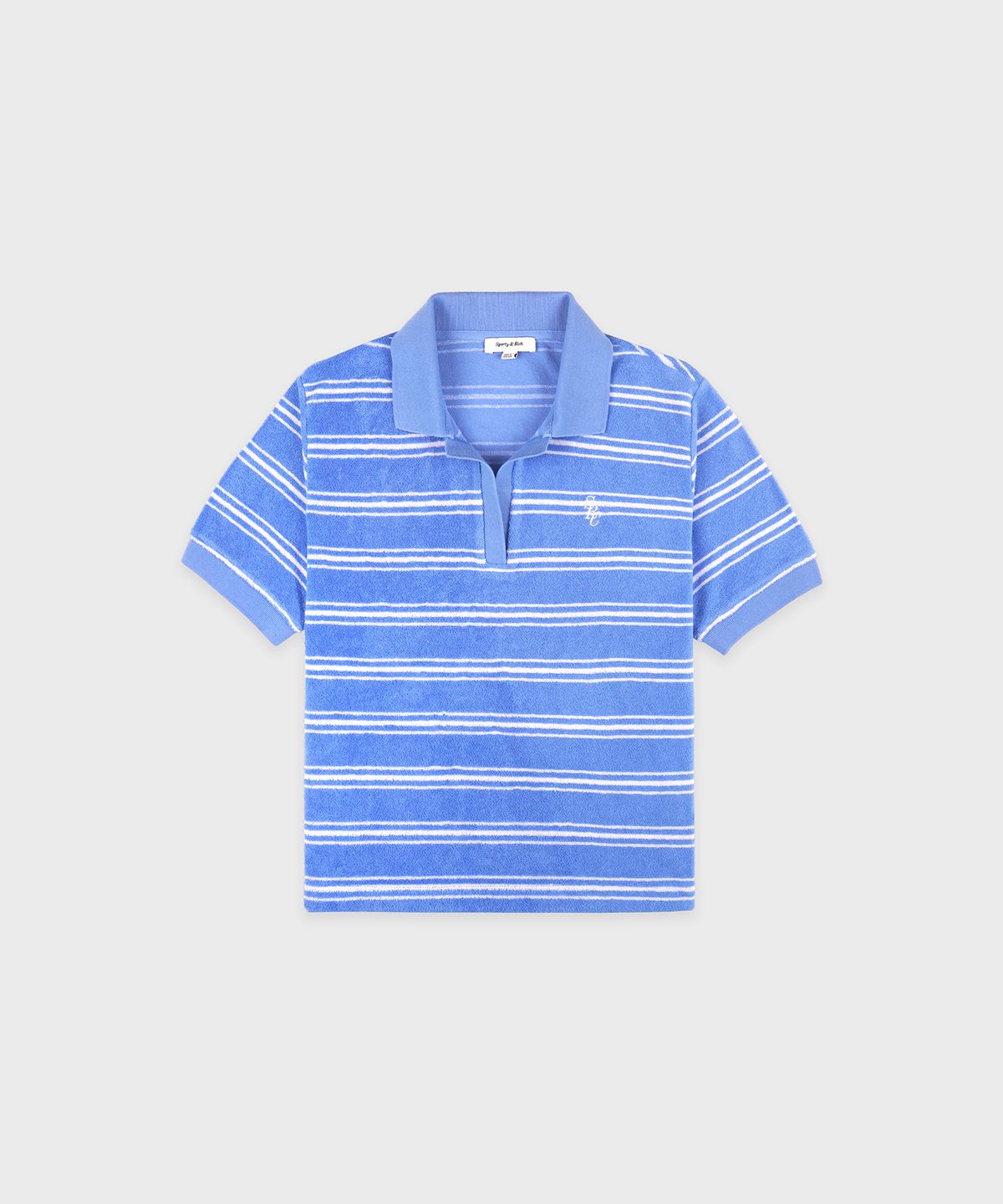스포티앤리치(SPORTY&RICH) SRC 테리 폴로 블루 R255AW2001