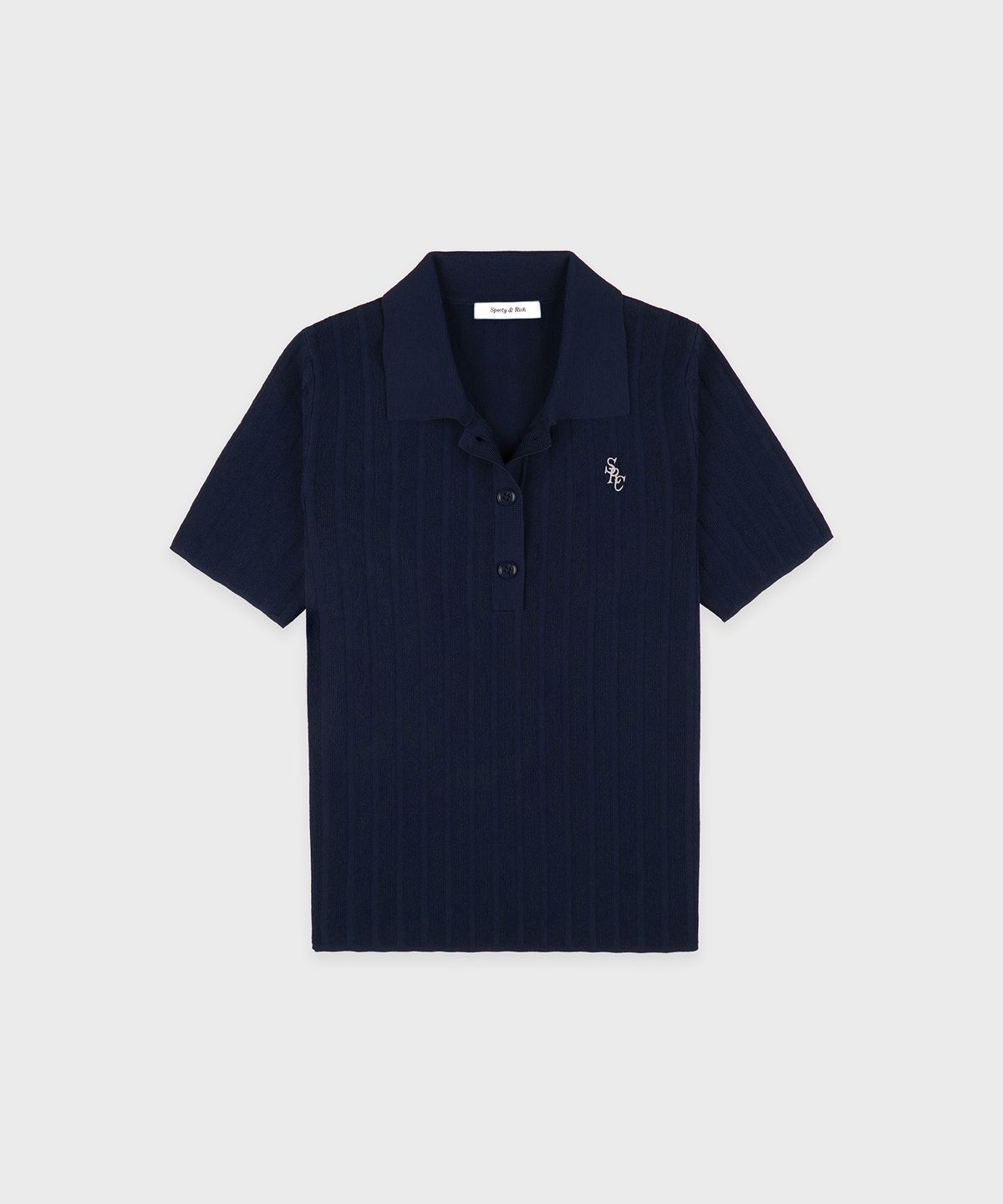 스포티앤리치(SPORTY&RICH) SRC 립 폴로 R255AW2010