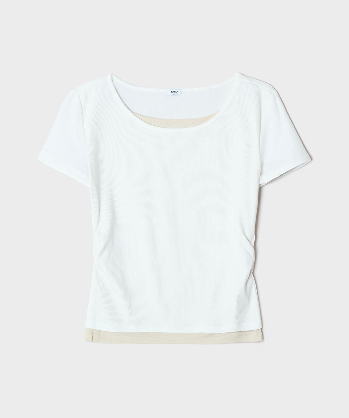 스파오(SPAO) 레이어드 셔링 반팔티_SPRWG25G04