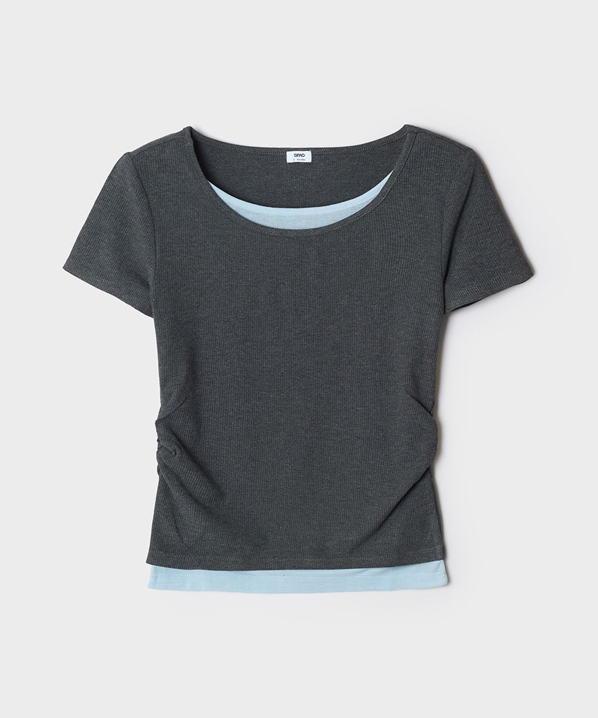 스파오(SPAO) 레이어드 셔링 반팔티_SPRWG25G04