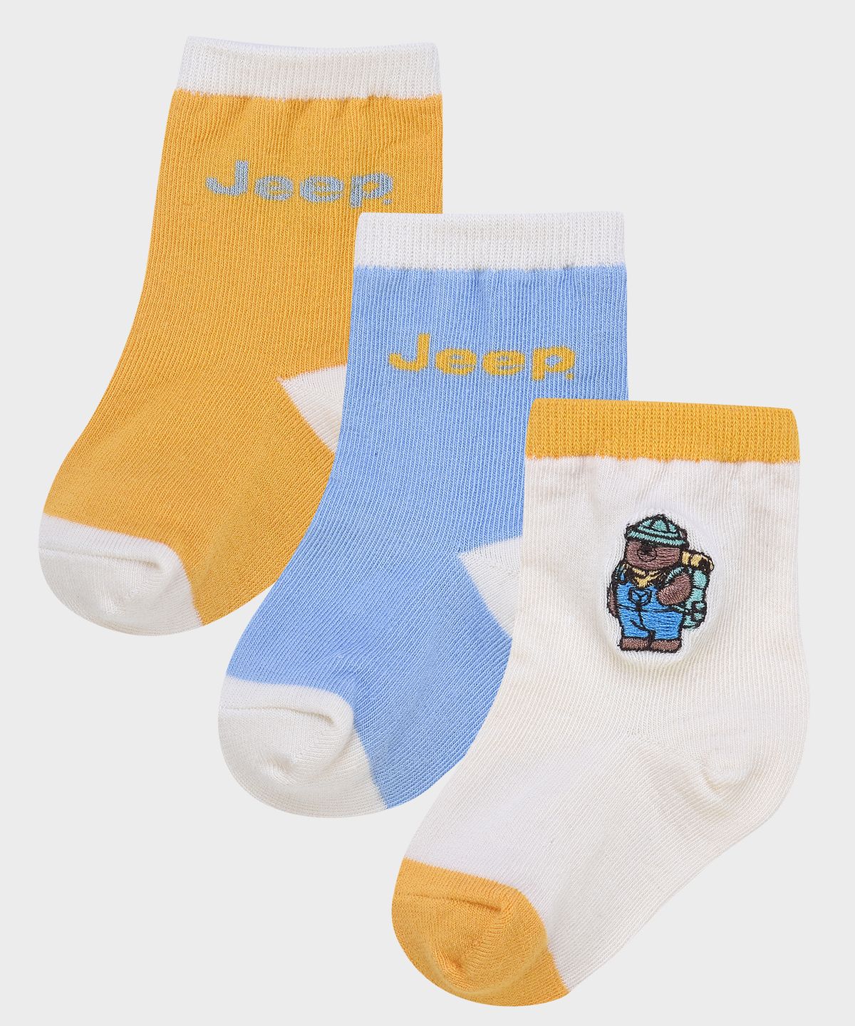 지프키즈(JEEPKIDS) 캠핑 베어 양말 3pack (KR0GSU101YE)