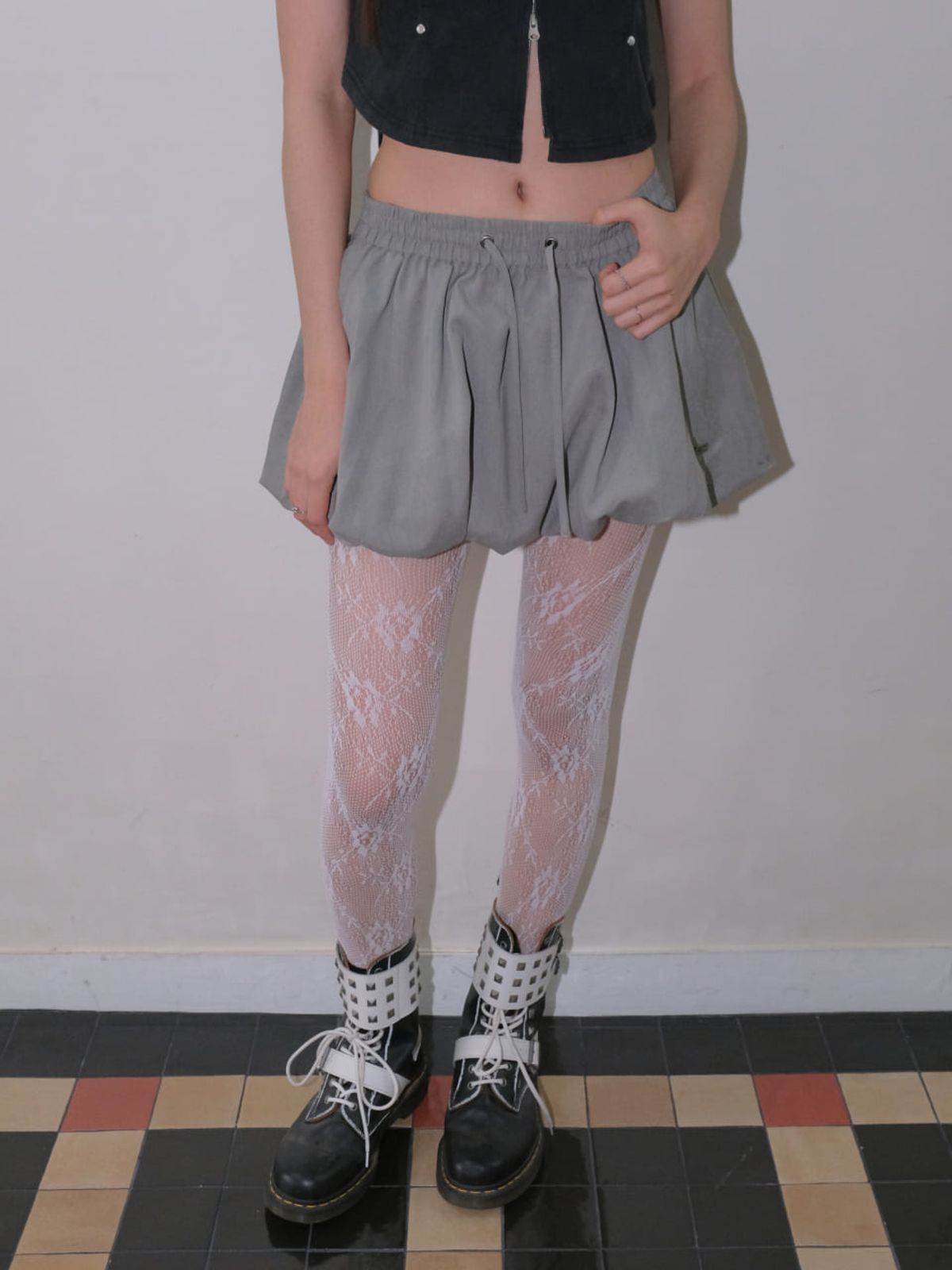 오디너리 홀리데이(ORDINARY HOLIDAY) BALLOON SKIRT [GRAY]