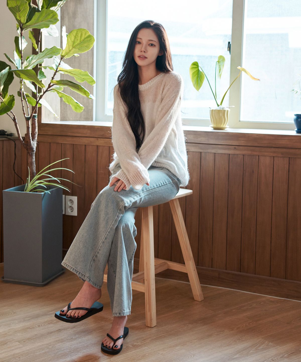 와르 포 우먼(WAARFORWOMAN) WK-24 시어 풀 오버_그레이