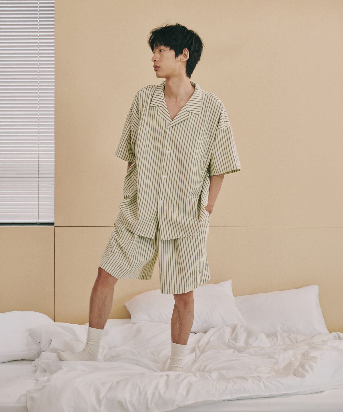 오끼뜨(OGGITT) (uni)레지던스 시어서커 파자마 선라이즈 옐로우