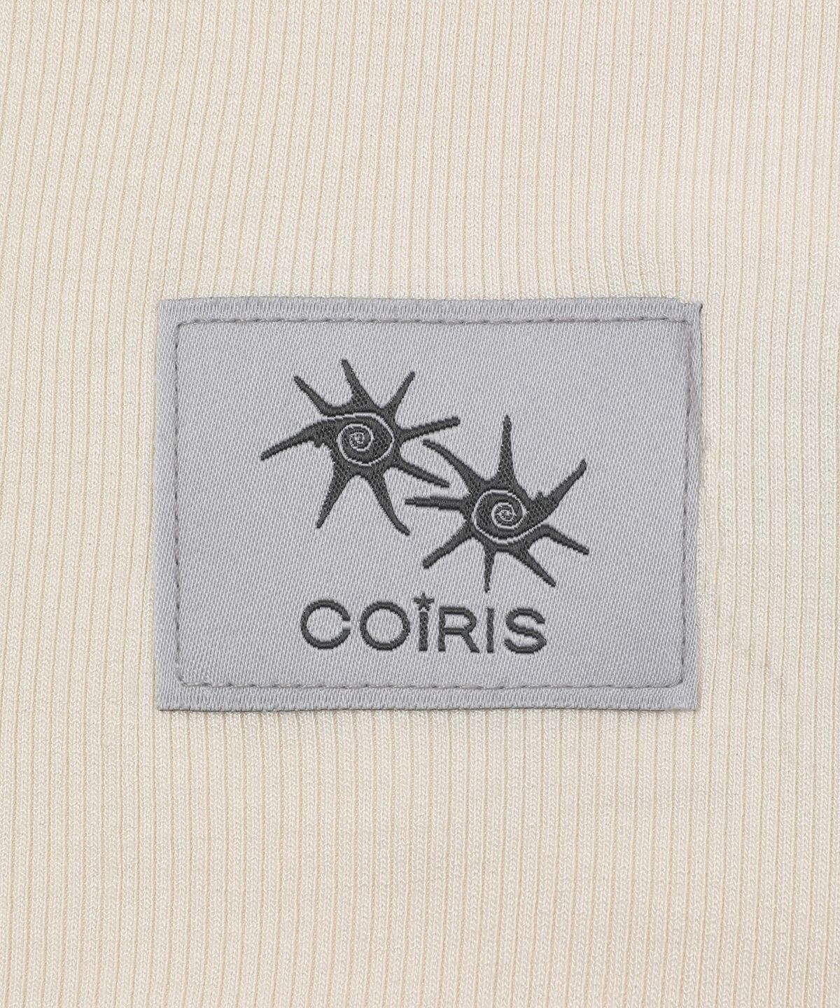 코이리스(COIRIS) 라세 레이스 크로스 브이넥 긴팔 티