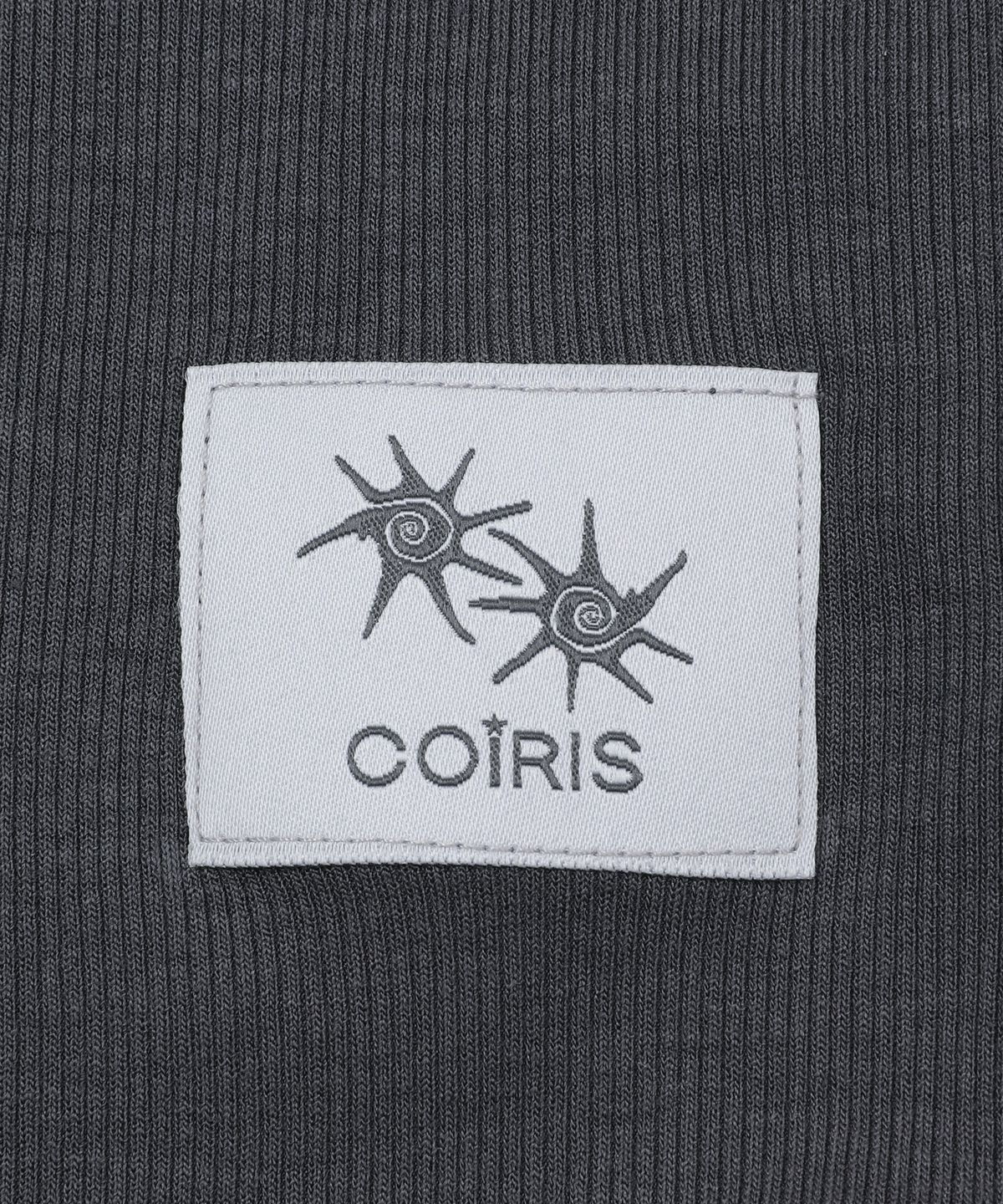 코이리스(COIRIS) 라세 레이스 크로스 브이넥 긴팔 티
