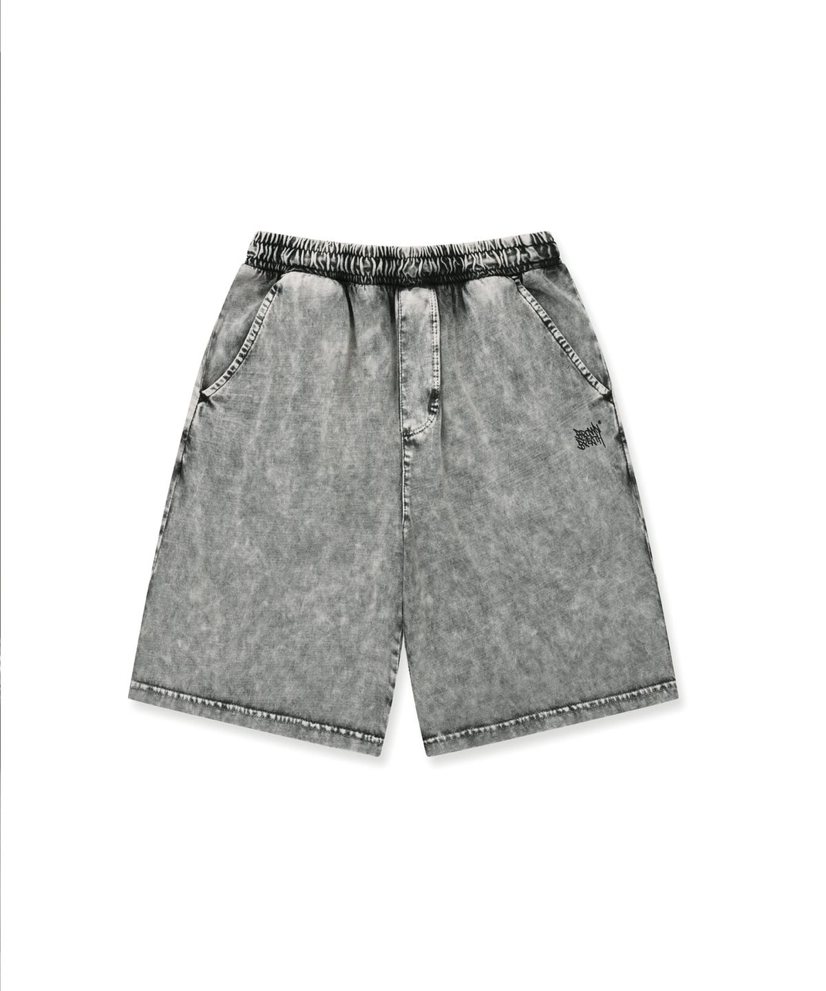 브라운브레스 키즈(BROWNBREATH KIDS) KIDS PIGMENT TAG SHORTS - CHARCOAL