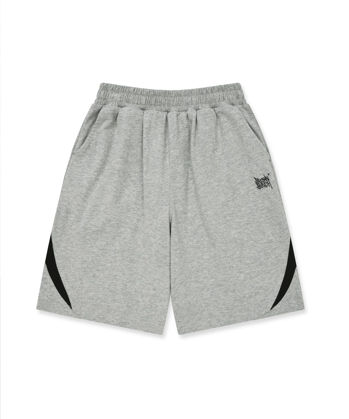 브라운브레스 키즈(BROWNBREATH KIDS) KIDS MESH PANEL SHORTS - M/GREY