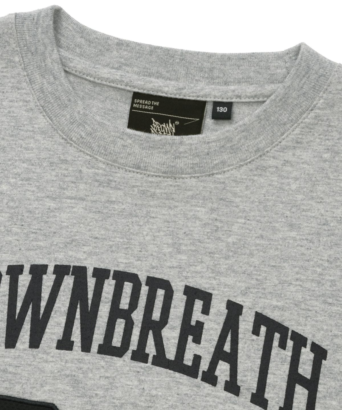 브라운브레스 키즈(BROWNBREATH KIDS) KIDS BB06 MESH PANEL TEE - M/GREY