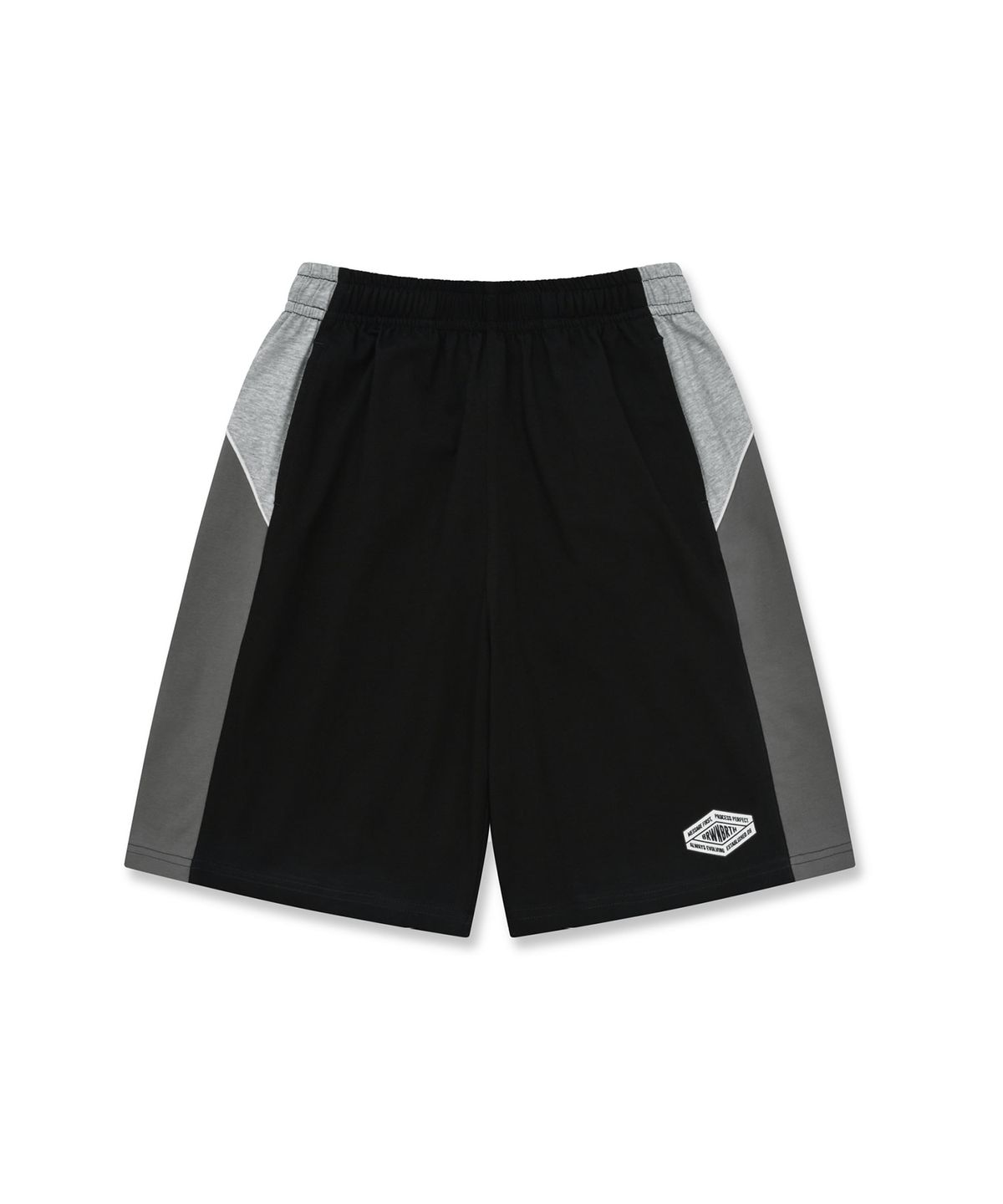 브라운브레스 키즈(BROWNBREATH KIDS) KIDS QUICK DRYING COLOR BLOCK SHORTS - BLACK