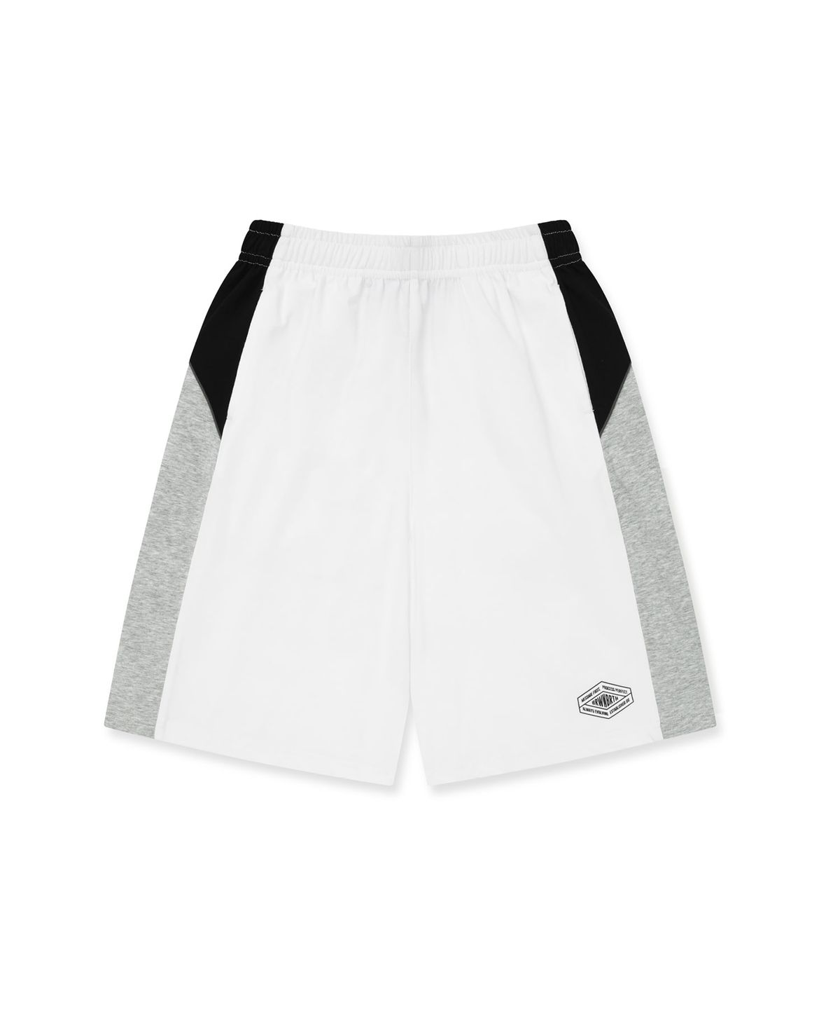 브라운브레스 키즈(BROWNBREATH KIDS) KIDS QUICK DRYING COLOR BLOCK SHORTS - WHITE