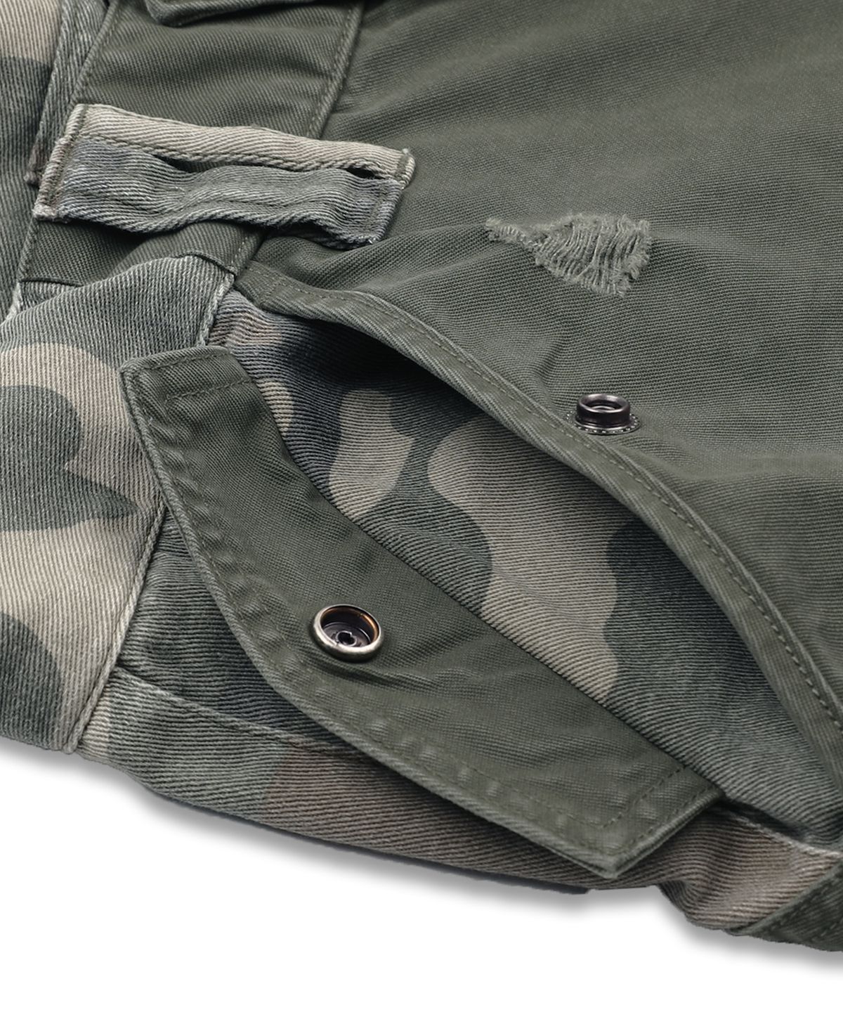 글랙(GLACK) GHP039 카모 믹스드 BDU 카고 쇼츠 (OLIVE)