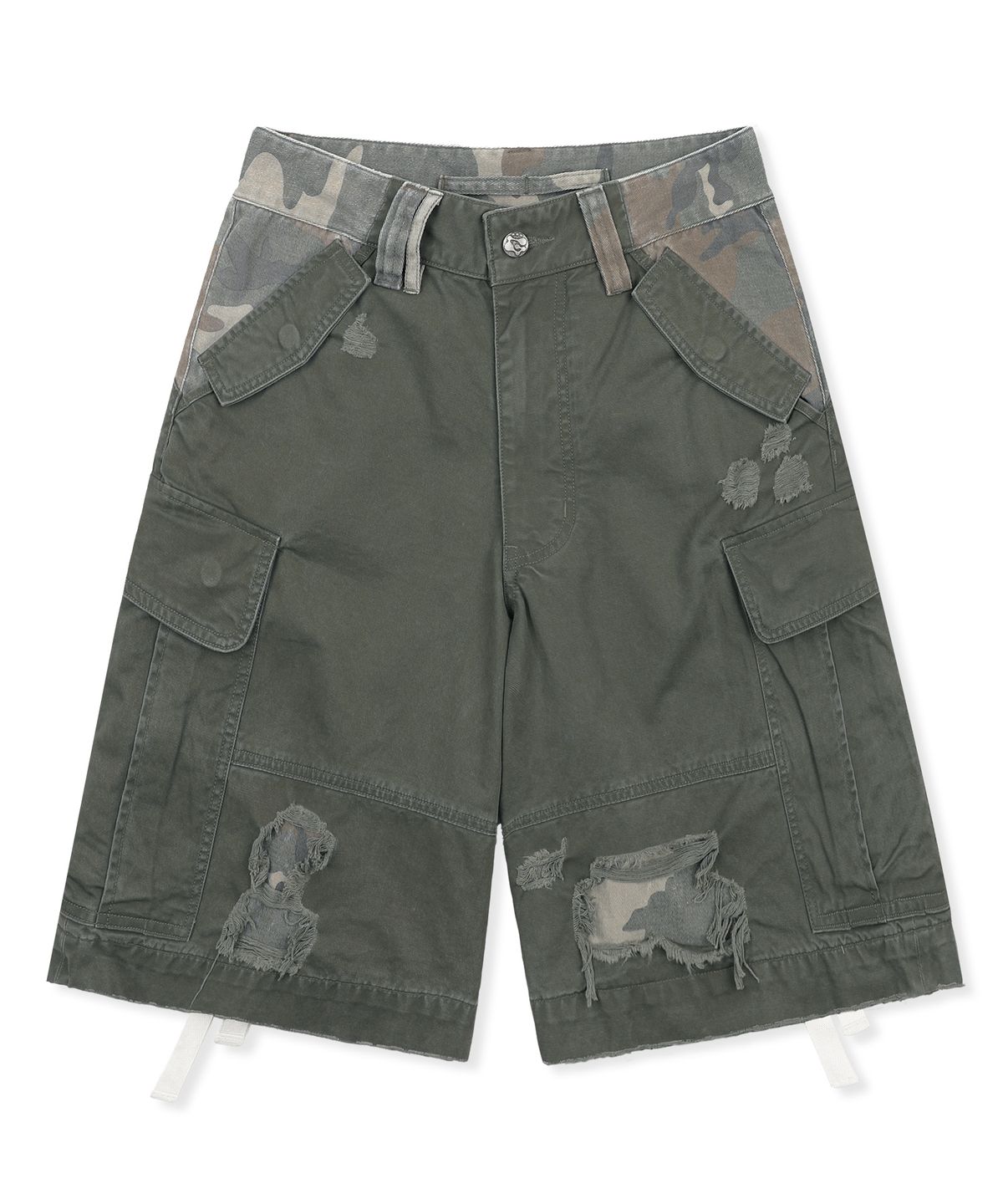 글랙(GLACK) GHP039 카모 믹스드 BDU 카고 쇼츠 (OLIVE)