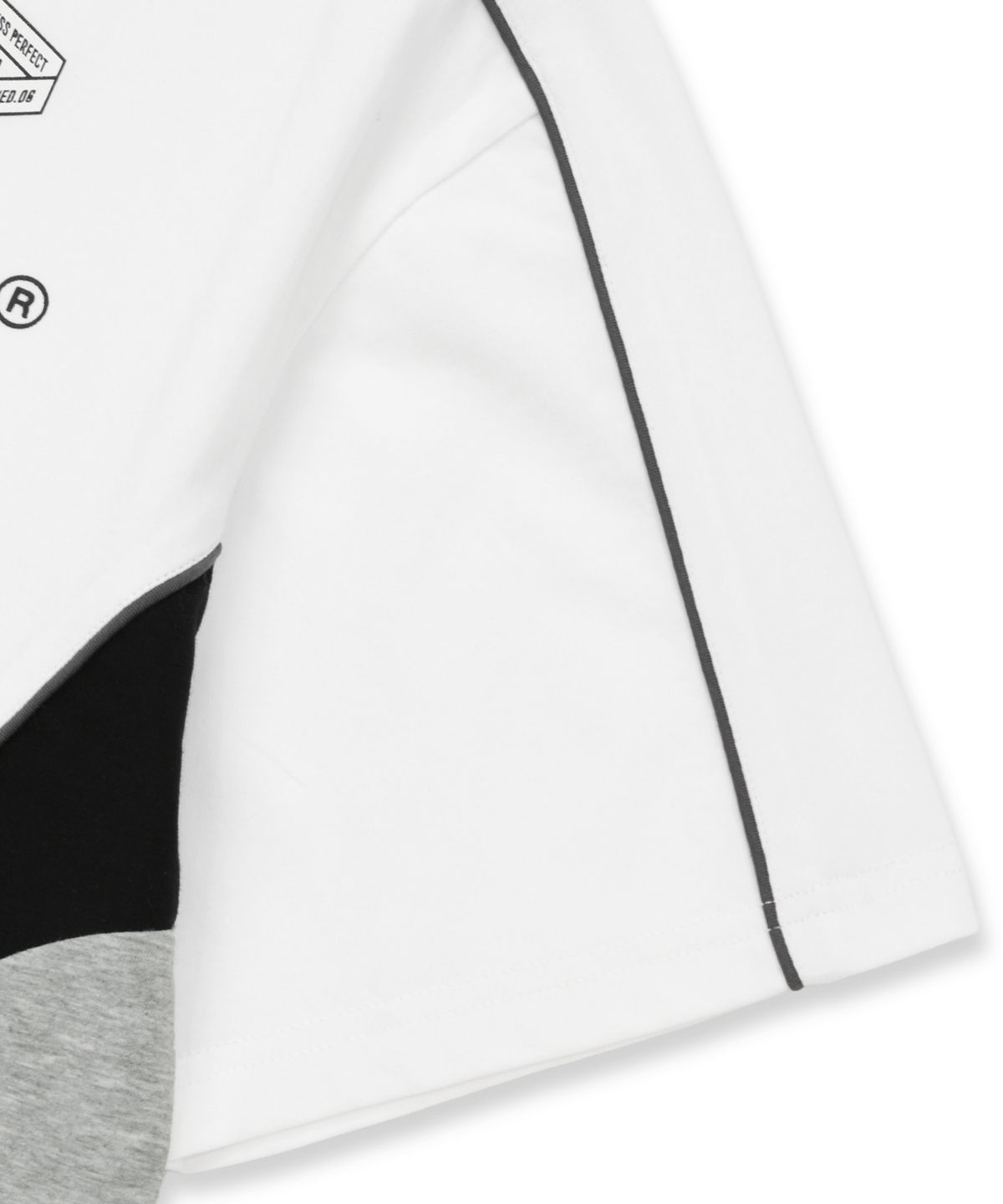브라운브레스 키즈(BROWNBREATH KIDS) KIDS QUICK DRYING BLOCK TEE - WHITE