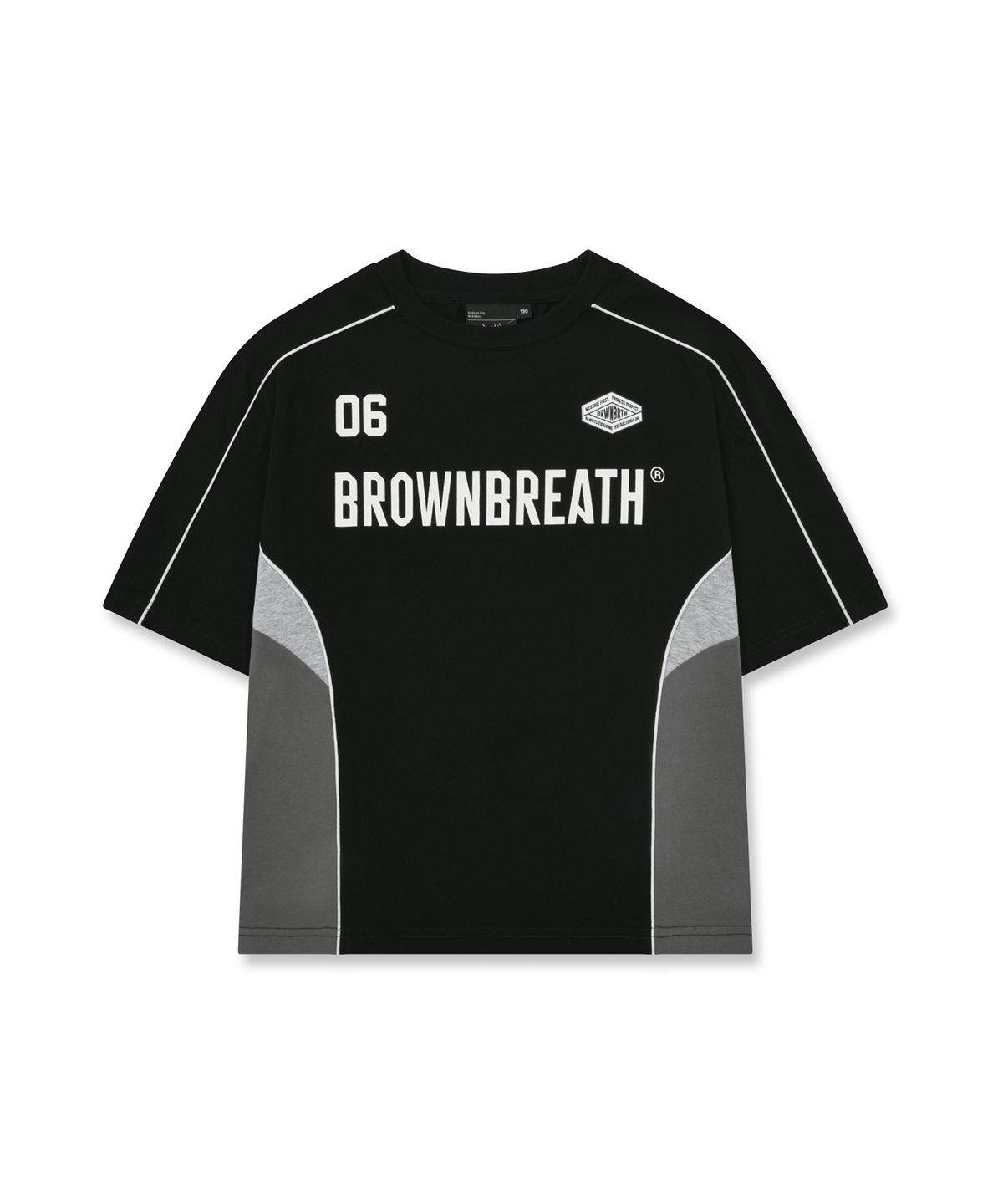 브라운브레스 키즈(BROWNBREATH KIDS) KIDS QUICK DRYING BLOCK TEE SETUP - 3COLOR