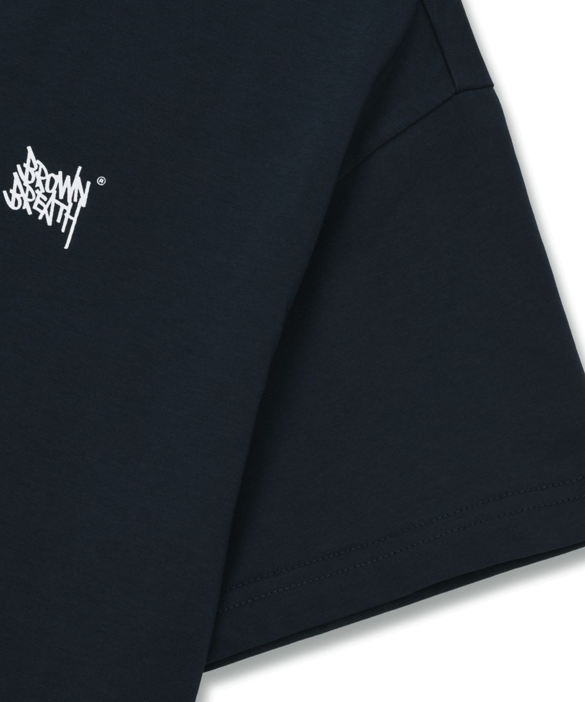 브라운브레스 키즈(BROWNBREATH KIDS) KIDS BASIC TAG BACK POINT TEE ( QUICK DRYING ) - NAVY