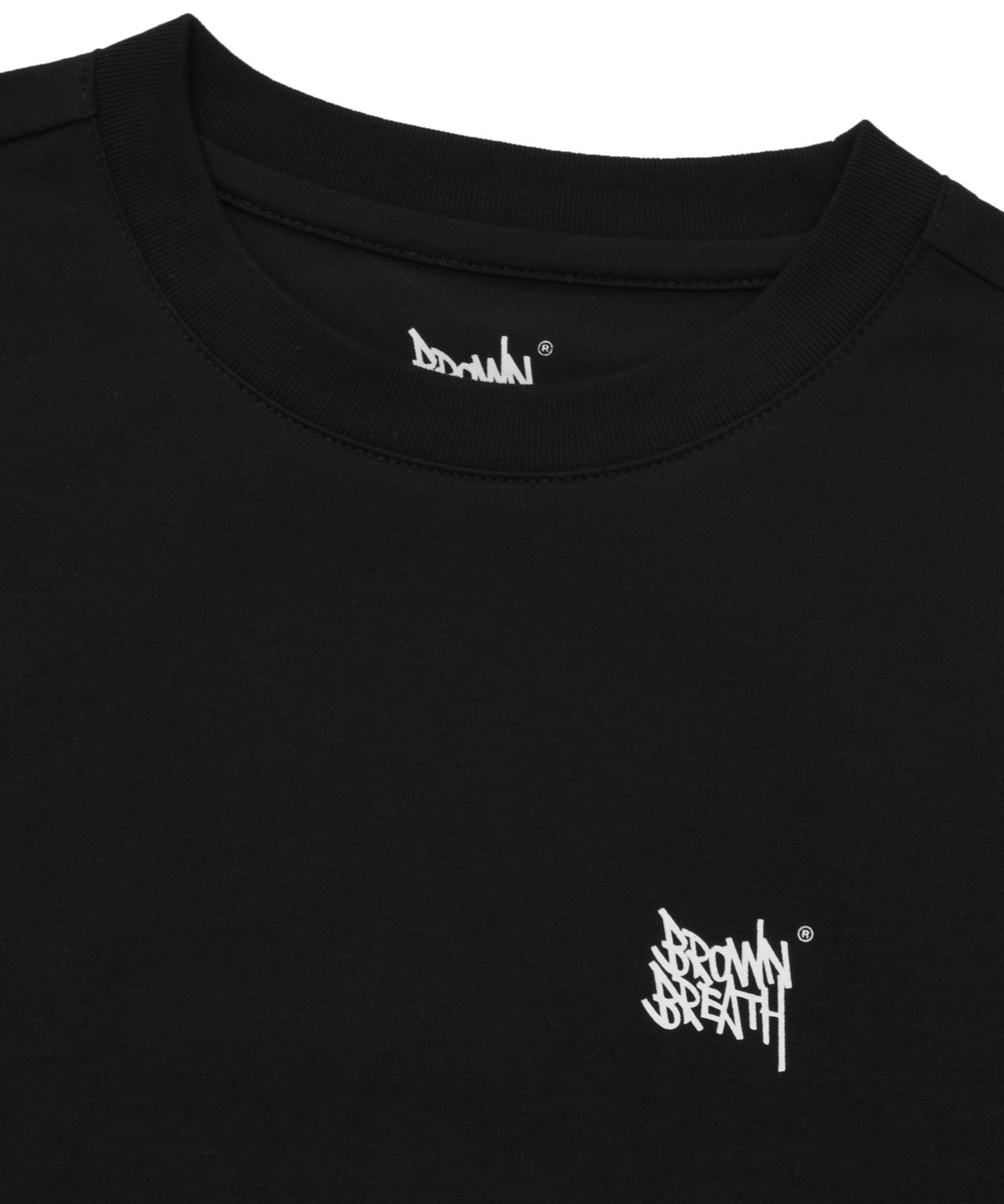 브라운브레스 키즈(BROWNBREATH KIDS) KIDS BASIC TAG BACK POINT TEE ( QUICK DRYING ) - BLACK
