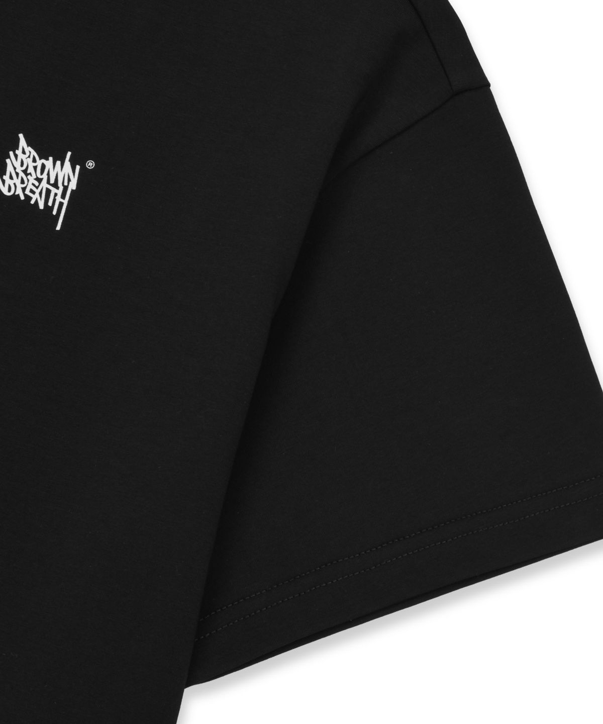 브라운브레스 키즈(BROWNBREATH KIDS) KIDS BASIC TAG BACK POINT TEE ( QUICK DRYING ) - BLACK