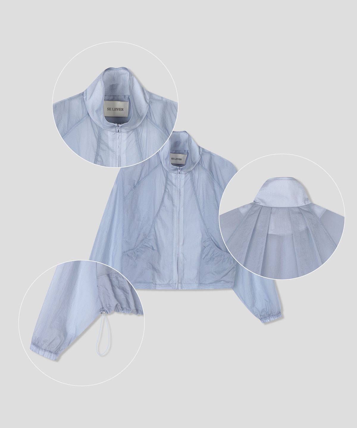 스르비(SELEVER) Soft-Crop Windbreaker_4 Color