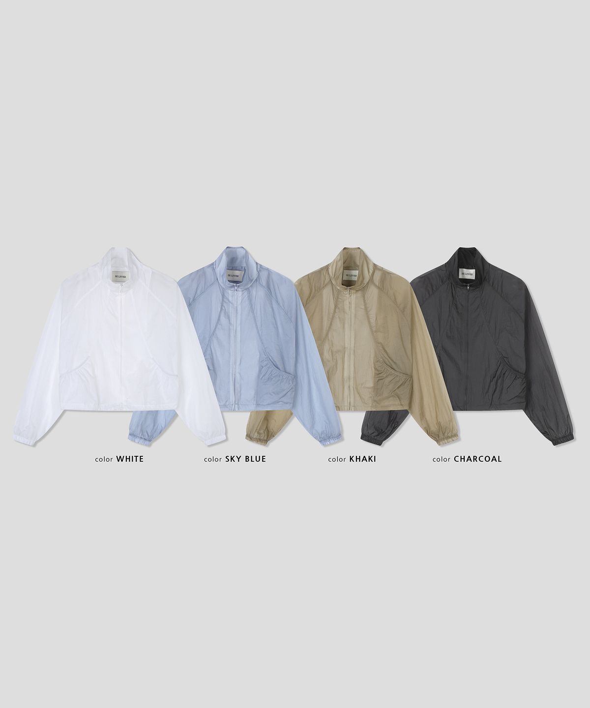 스르비(SELEVER) Soft-Crop Windbreaker_4 Color