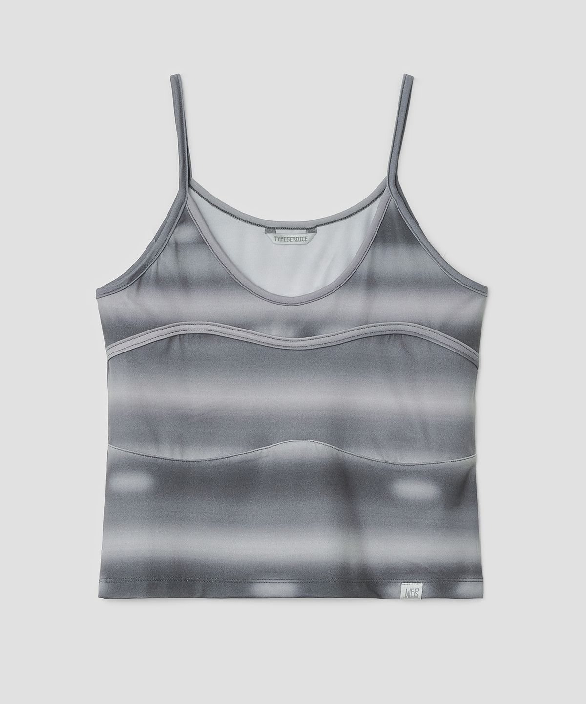 타입서비스(TYPESERVICE) Airbrushed Stripe Bound Tank [Gray]