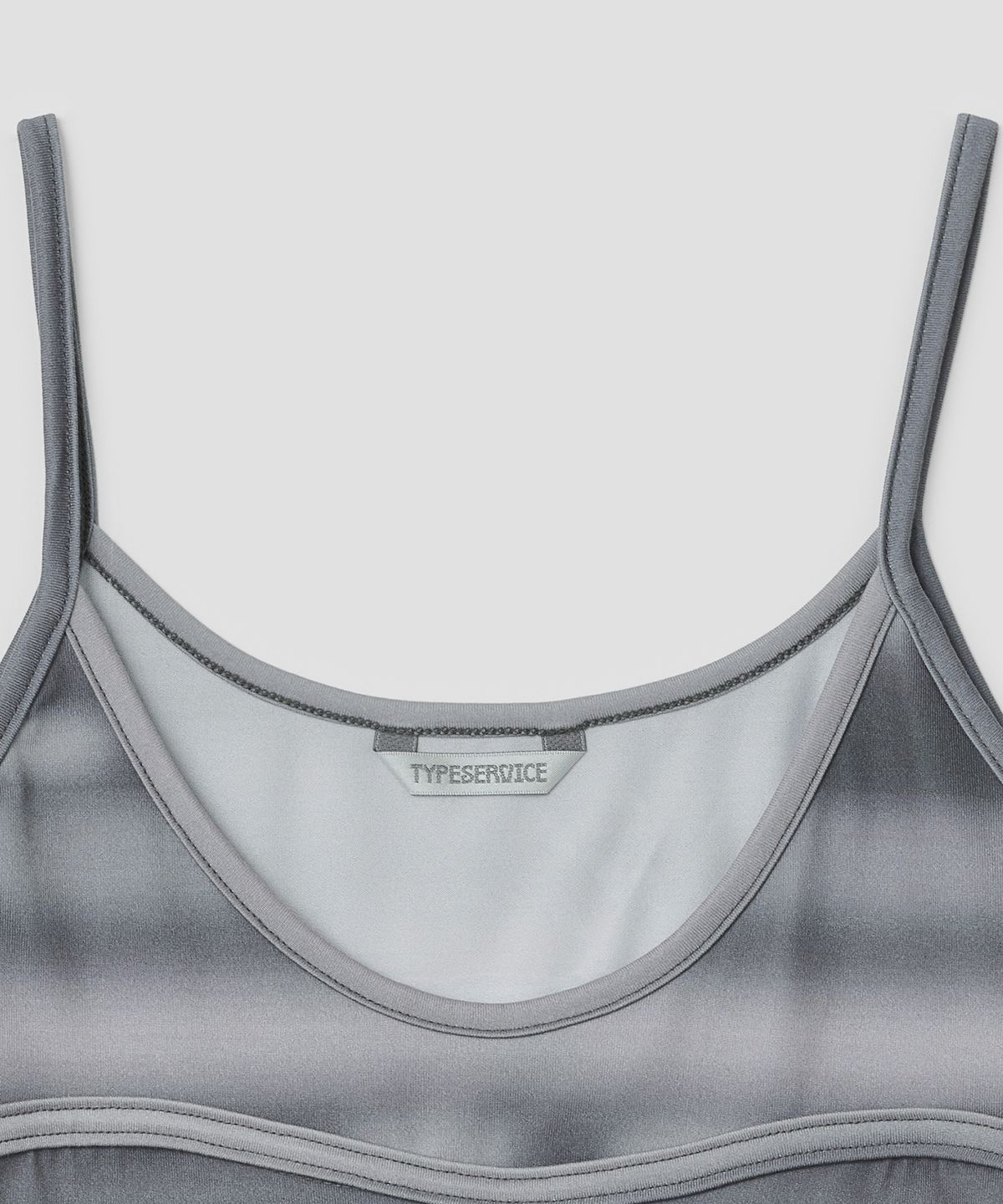 타입서비스(TYPESERVICE) Airbrushed Stripe Bound Tank [Gray]