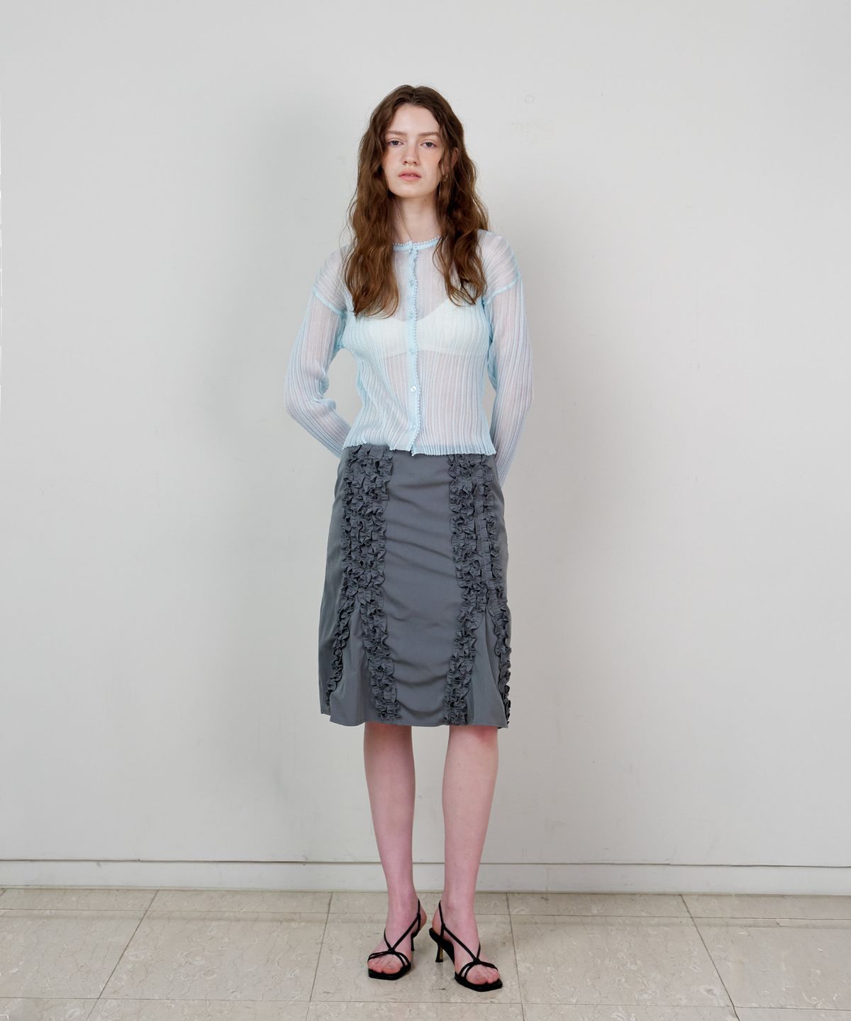 스르비(SELEVER) Nev Organza Cardigan_4 Color