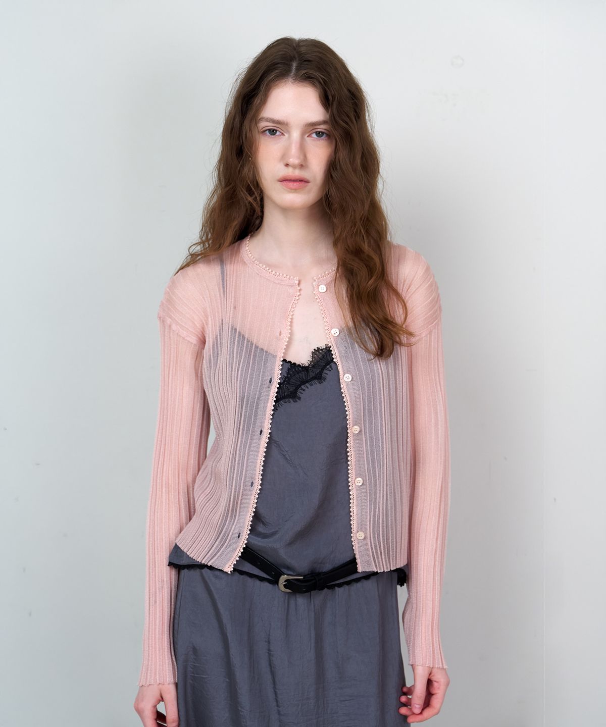 스르비(SELEVER) Nev Organza Cardigan_4 Color