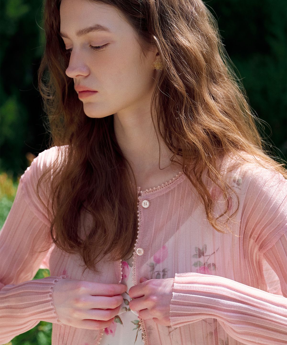 스르비(SELEVER) Nev Organza Cardigan_4 Color