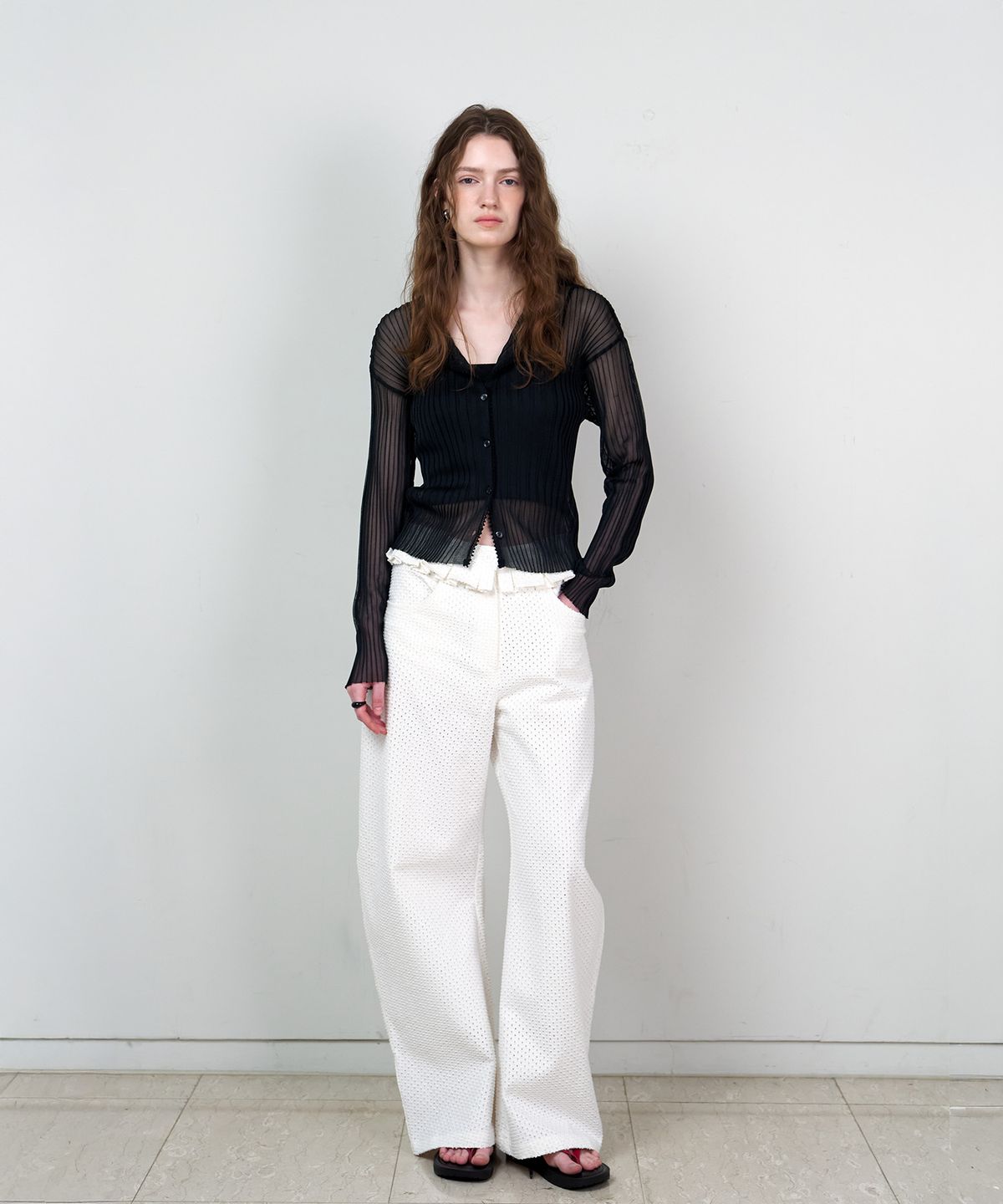 스르비(SELEVER) Nev Organza Cardigan_4 Color