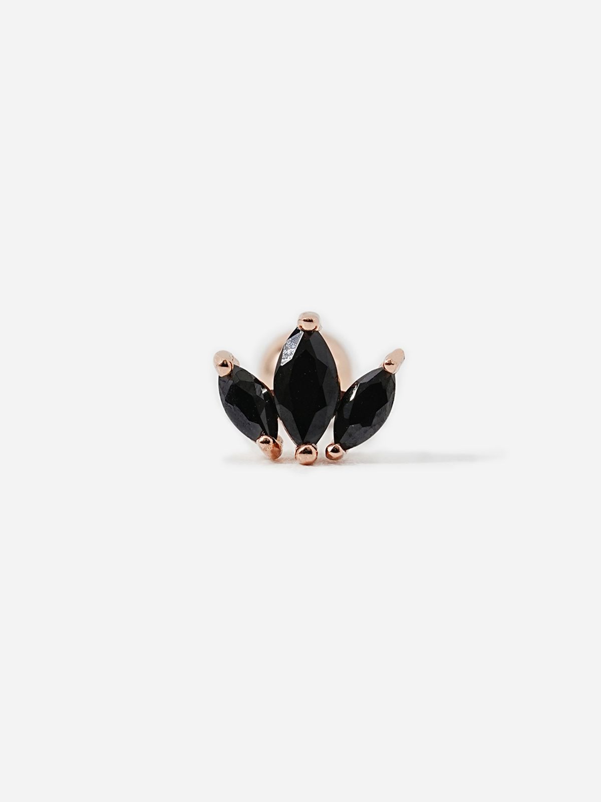 미니멀피어싱(MINIMALPIERCING) 14K 블랙 미니 티아라 피어싱 귀걸이