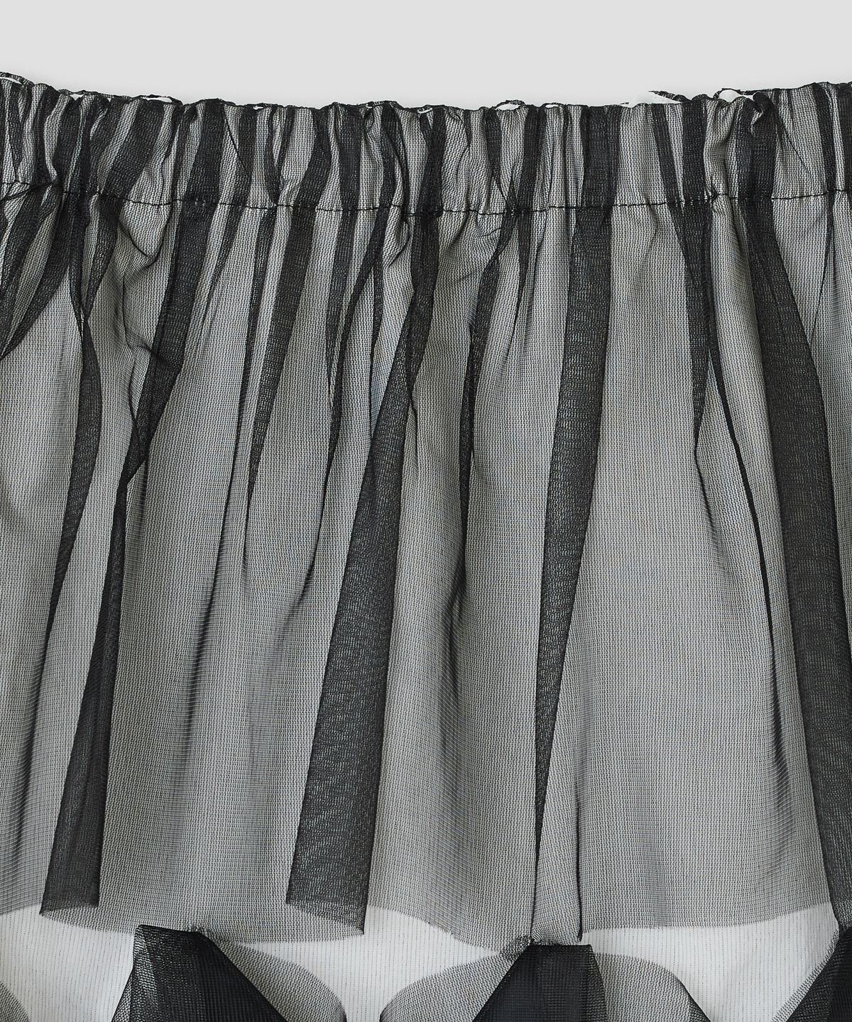 타입서비스(TYPESERVICE) Mesh Layered Puff Skirt [Black]