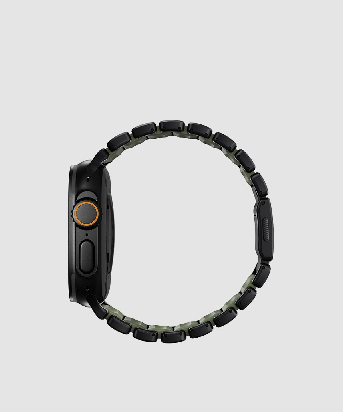 노마드(NOMAD) 애플워치 티타늄 스트랩 스트라토스 블랙 x 포레스트 그린 44 45 46 49mm