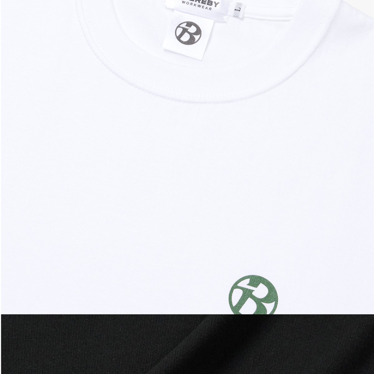 데어바이(THEREBY) B1 데어바이 시그니처 면 반팔 티셔츠 WHITE