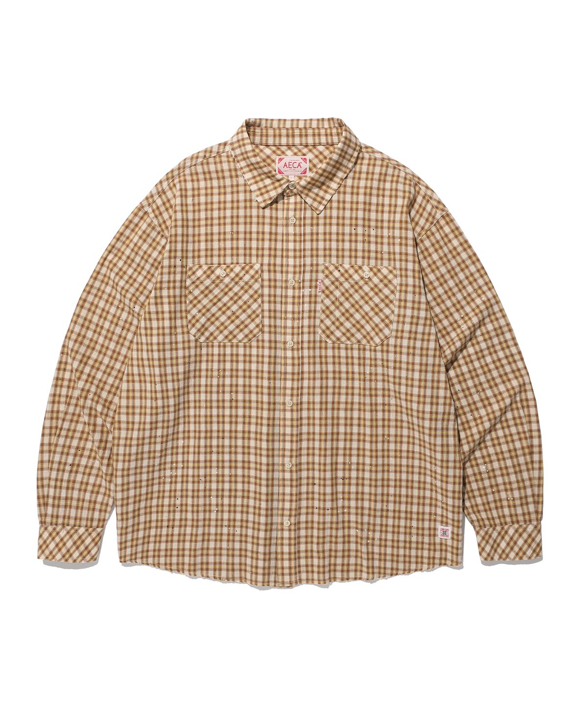 에이카화이트(AECA) PAINTED CHECK SHIRT (3color)