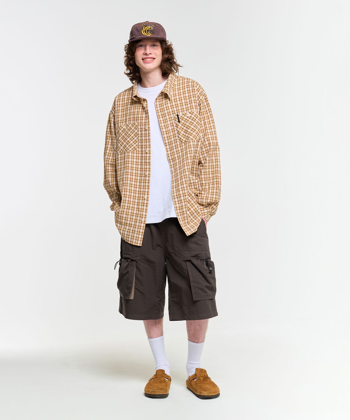 에이카화이트(AECA) PAINTED CHECK SHIRT (3color)