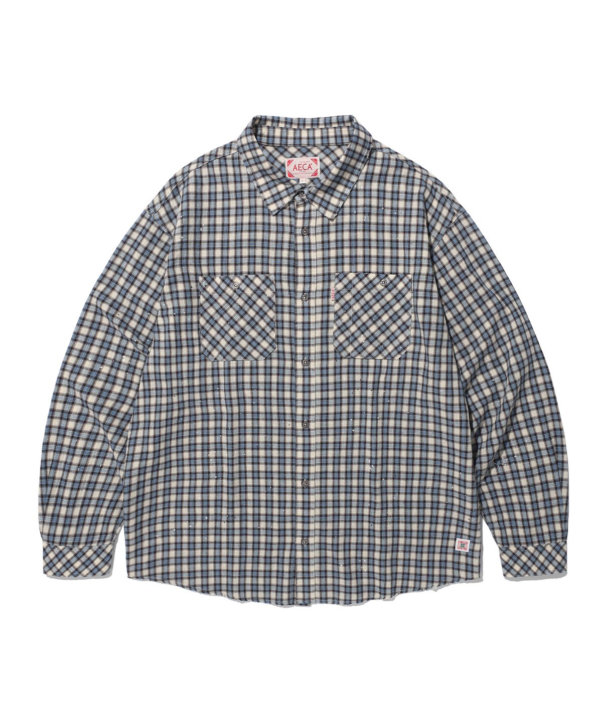 에이카화이트(AECA) PAINTED CHECK SHIRT (3color)