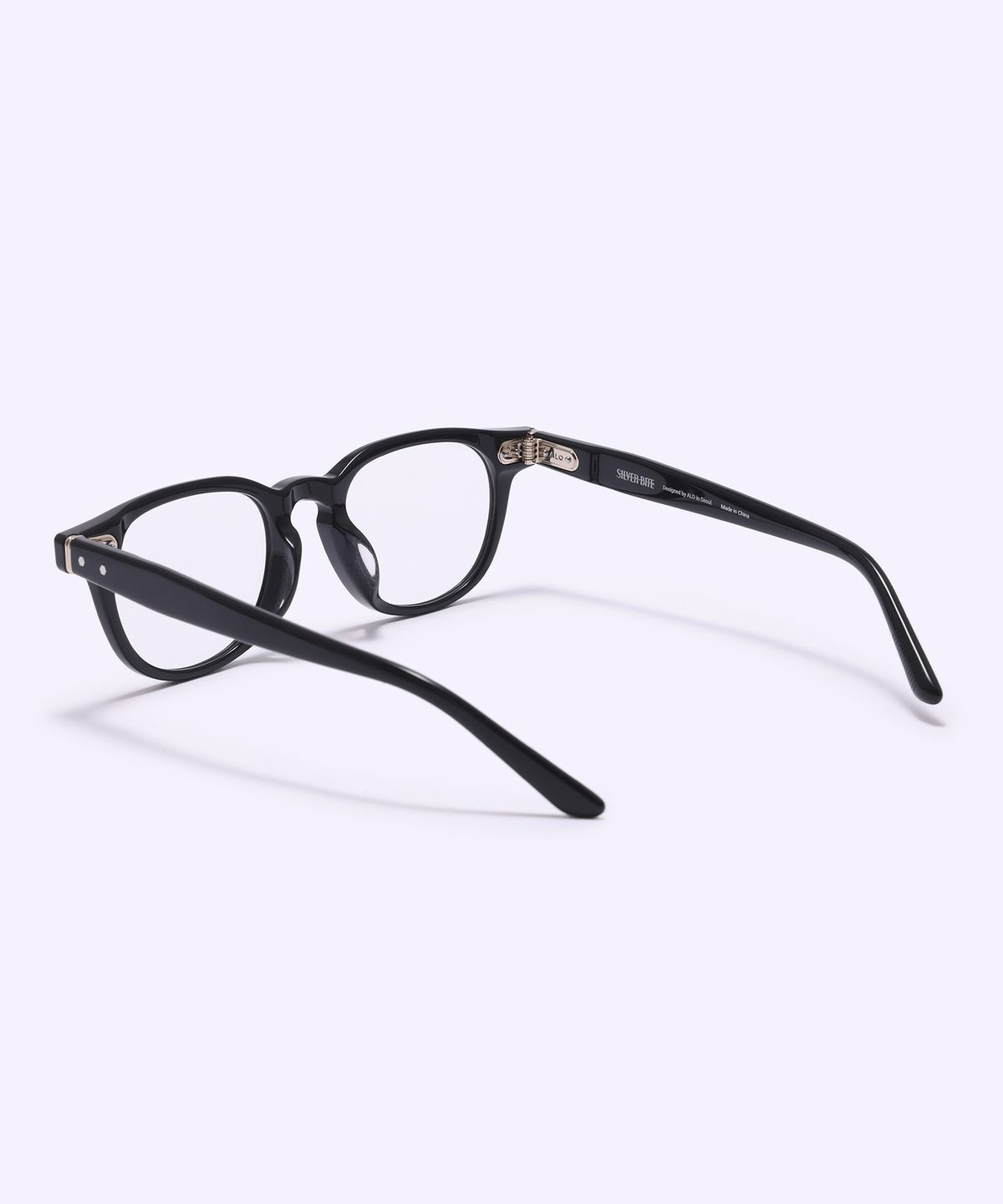 알로아이웨어(ALO EYEWEAR) [SILVERBITE] SBG7604 0909G 아세테이트 뿔테 블랙 안경테 블루라이트 렌즈 선택