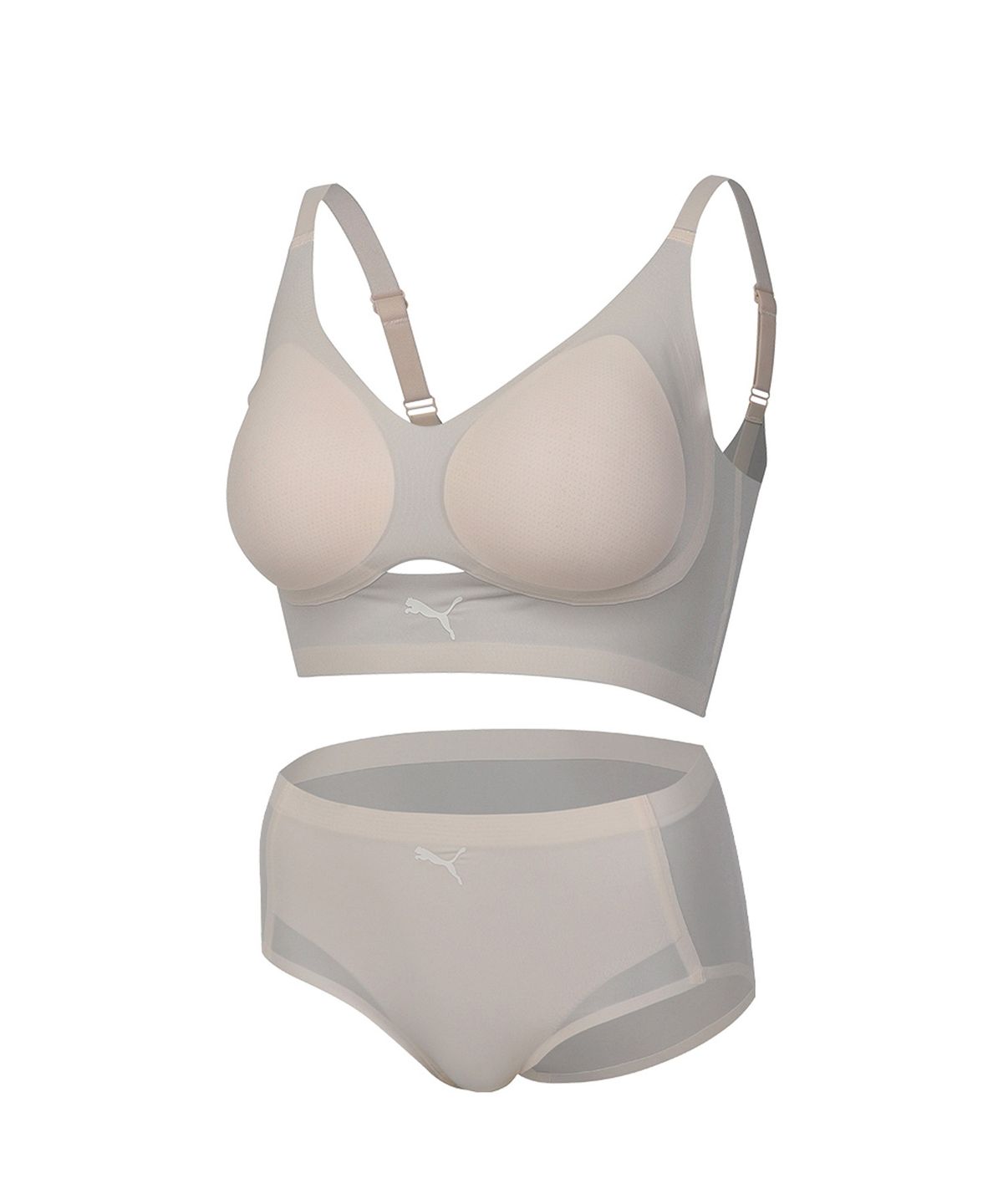 푸마 바디웨어(PUMA BODYWEAR) 윈디홀 나일론 퓨징 프리컷 브라팬티