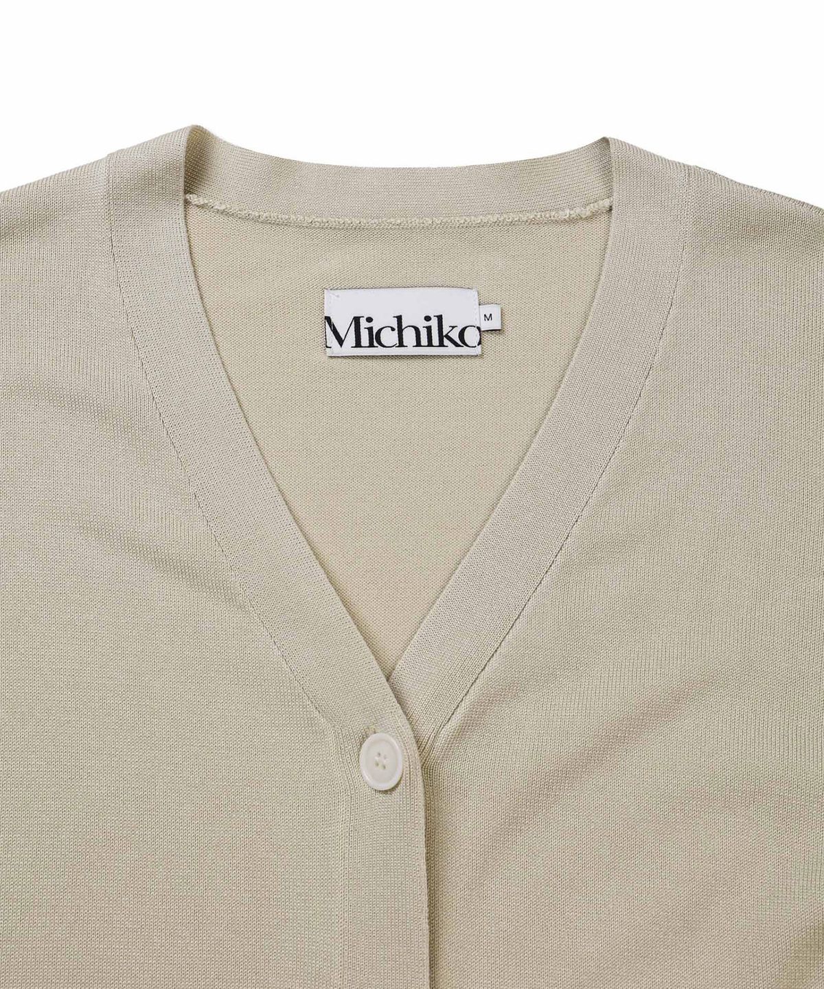 미치코런던 코시노(MICHIKO LONDON KOSHINO) (Uni) 웨어러블 홈 가디건 세이지 카키