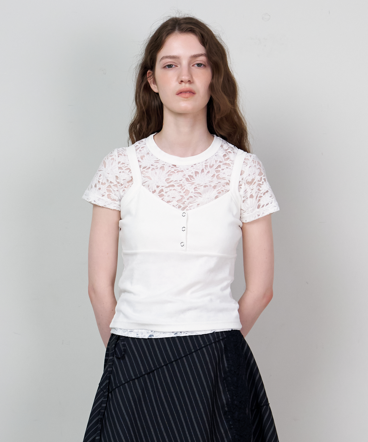 스르비(SELEVER) Cos Layered Set Tee_3 Color