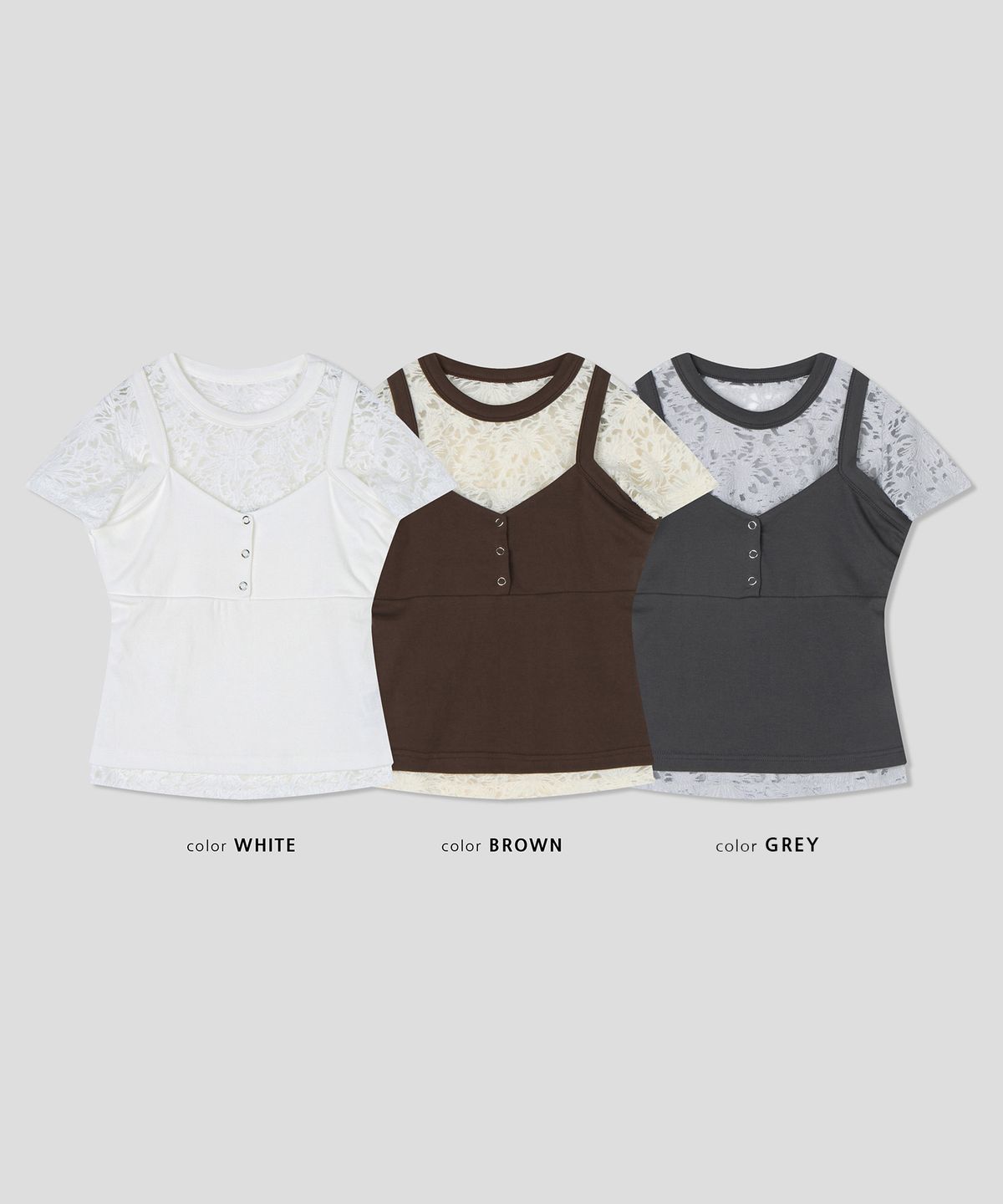 스르비(SELEVER) Cos Layered Set Tee_3 Color
