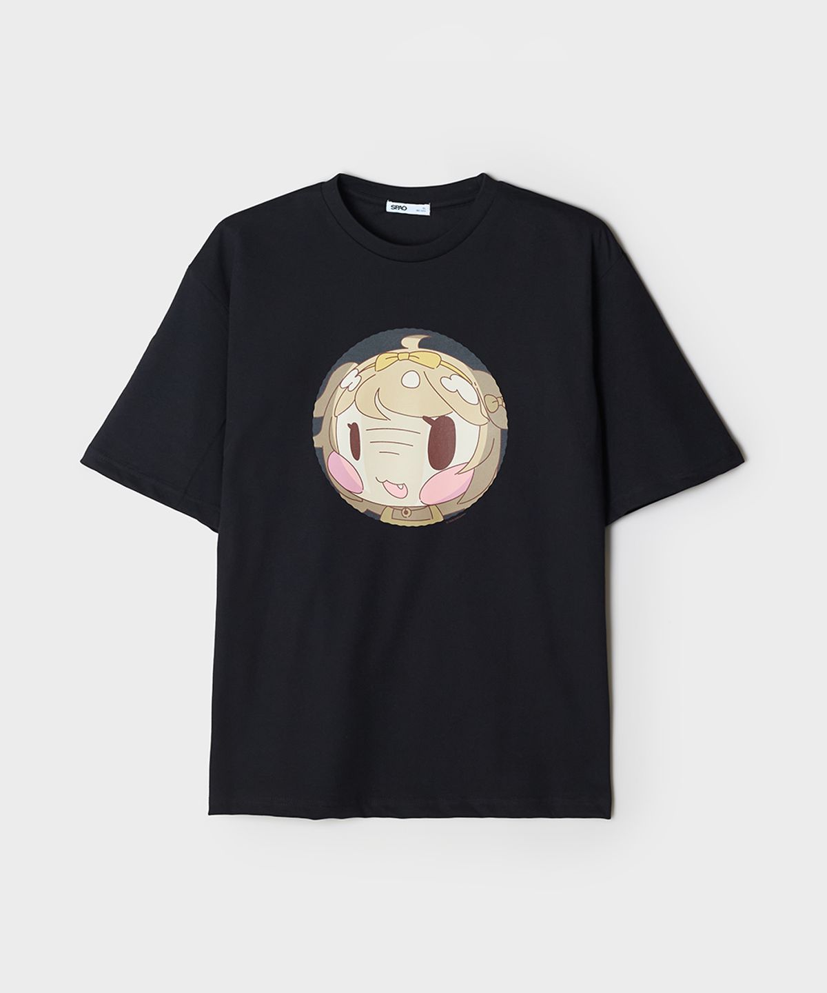 스파오(SPAO) [트릭컬 리바이브] 반팔 티셔츠(BLACK)_SPRLG25U19